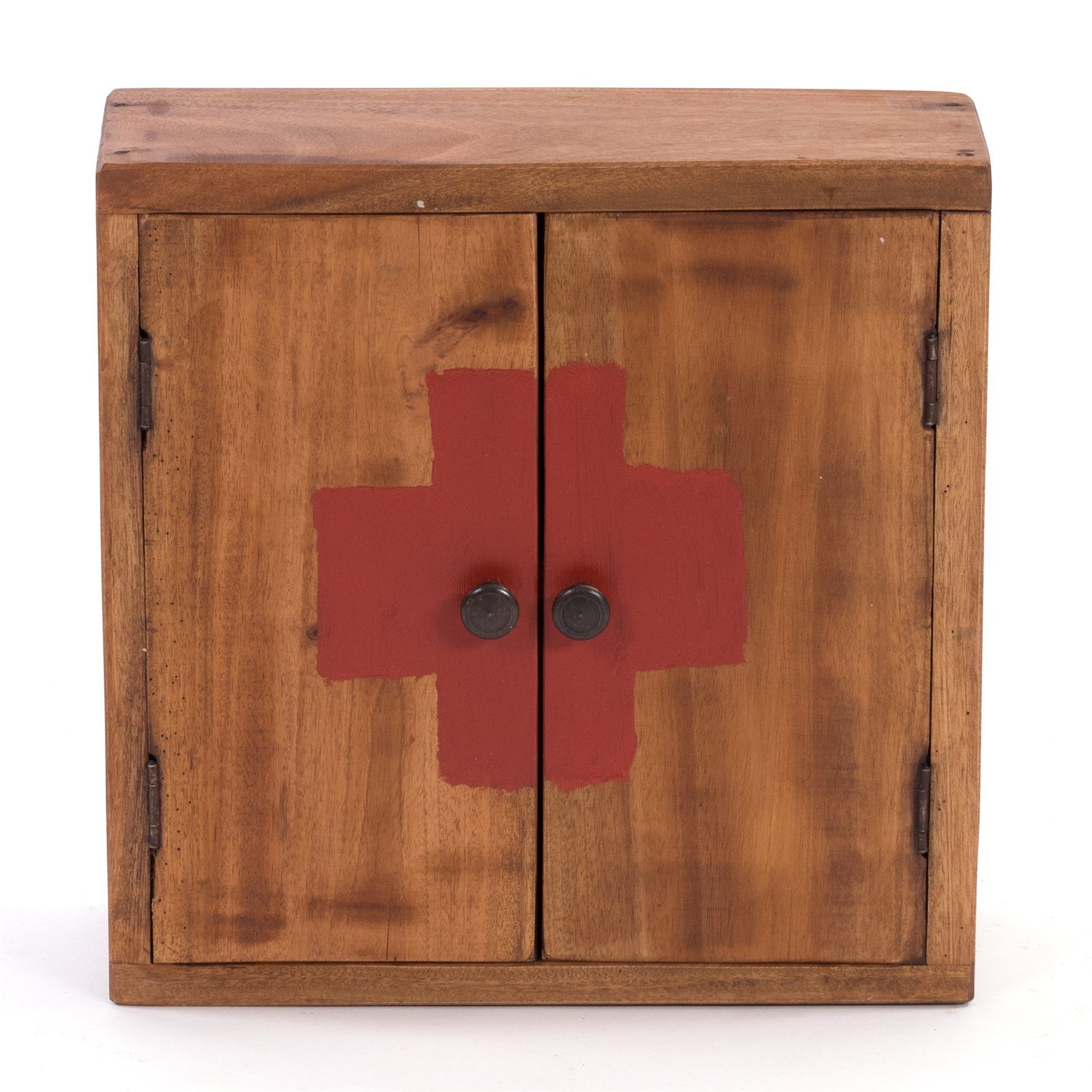 DESIGN DELIGHTS Wandregal Mahagoni, "MEDIC", cm, 35x35x13 honigfarben 08 Wandschrank, gewachst MEDIZINSCHRANK Farbe