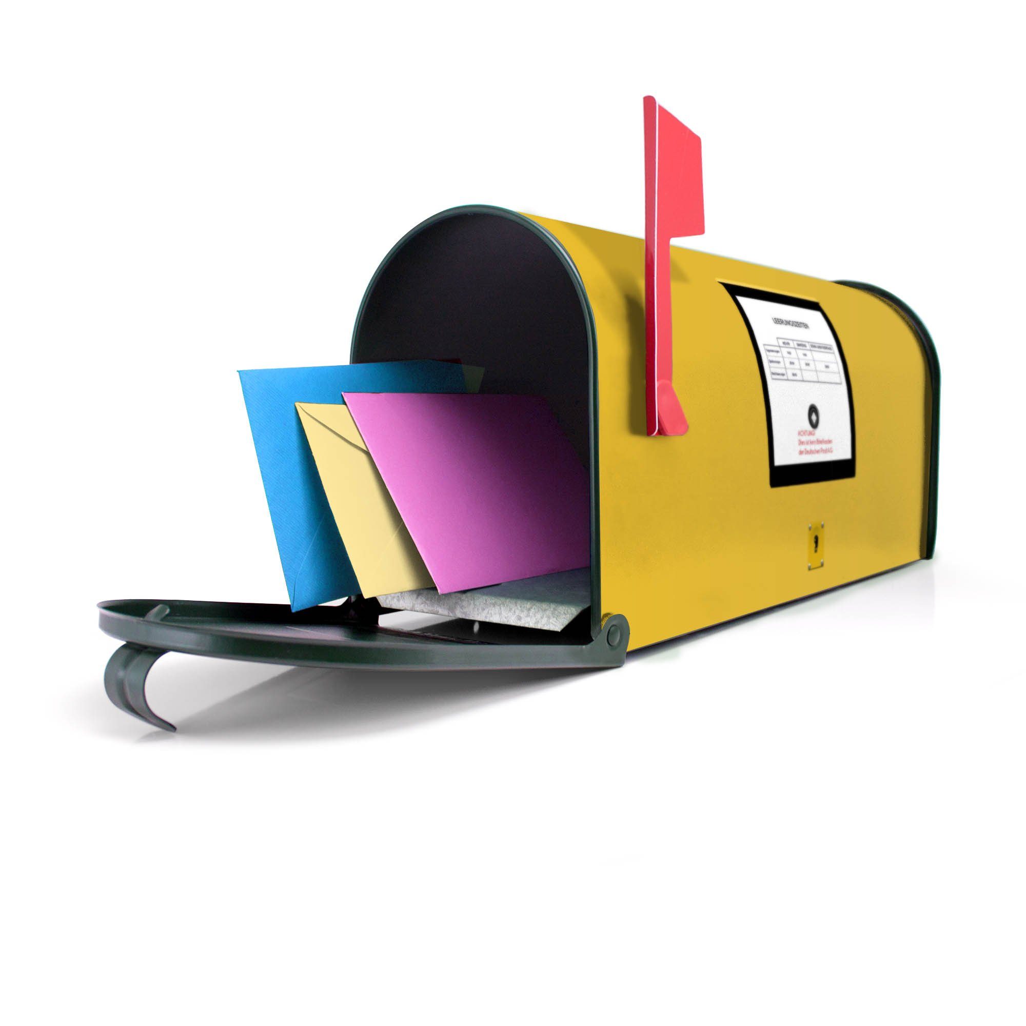 aus (Motiv Mailbox banjado Briefkasten US Gelb, USA) grün Mississippi Briefkasten Original