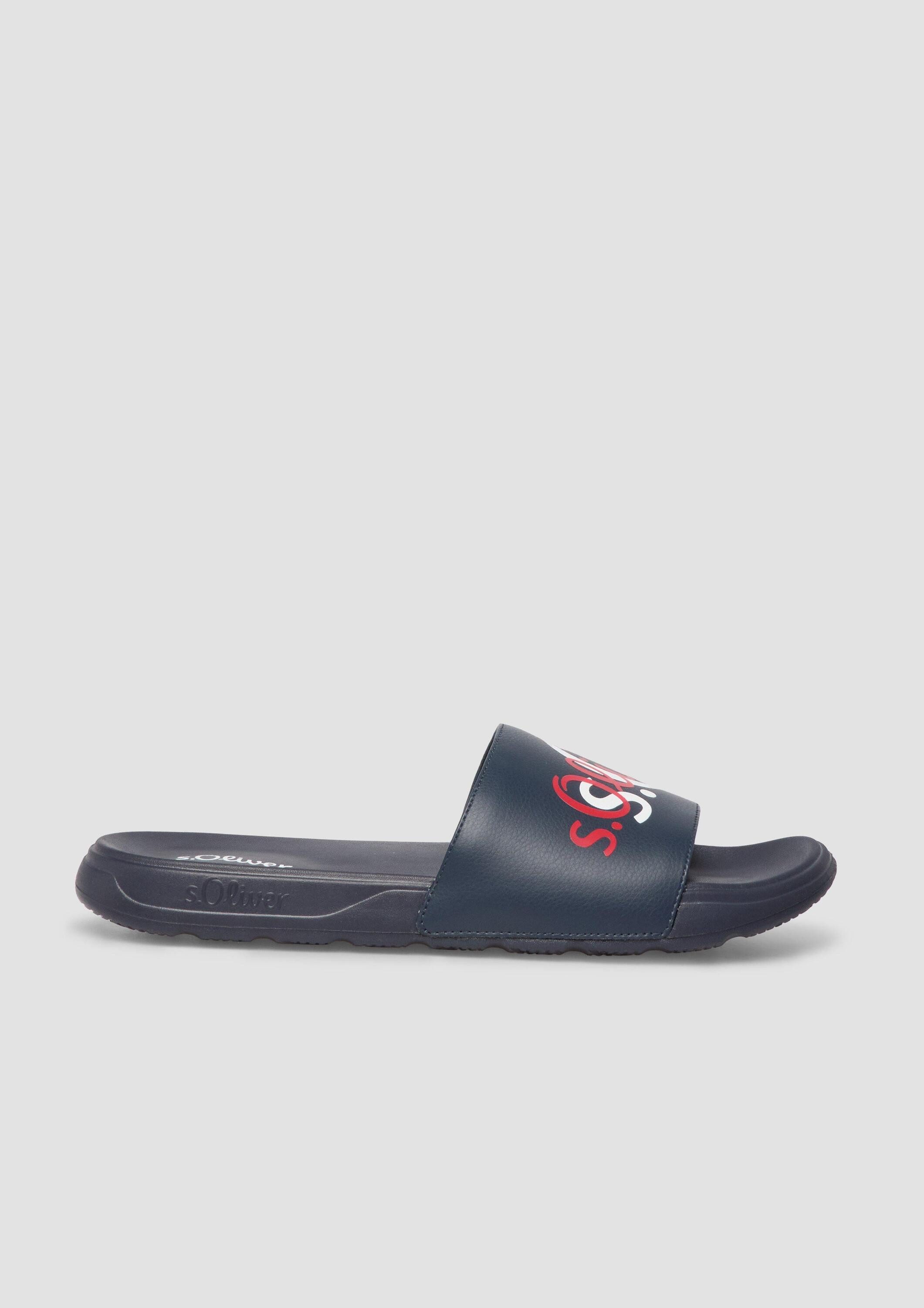 s.Oliver Pantoletten Slipper Pantoletten mit Logo
