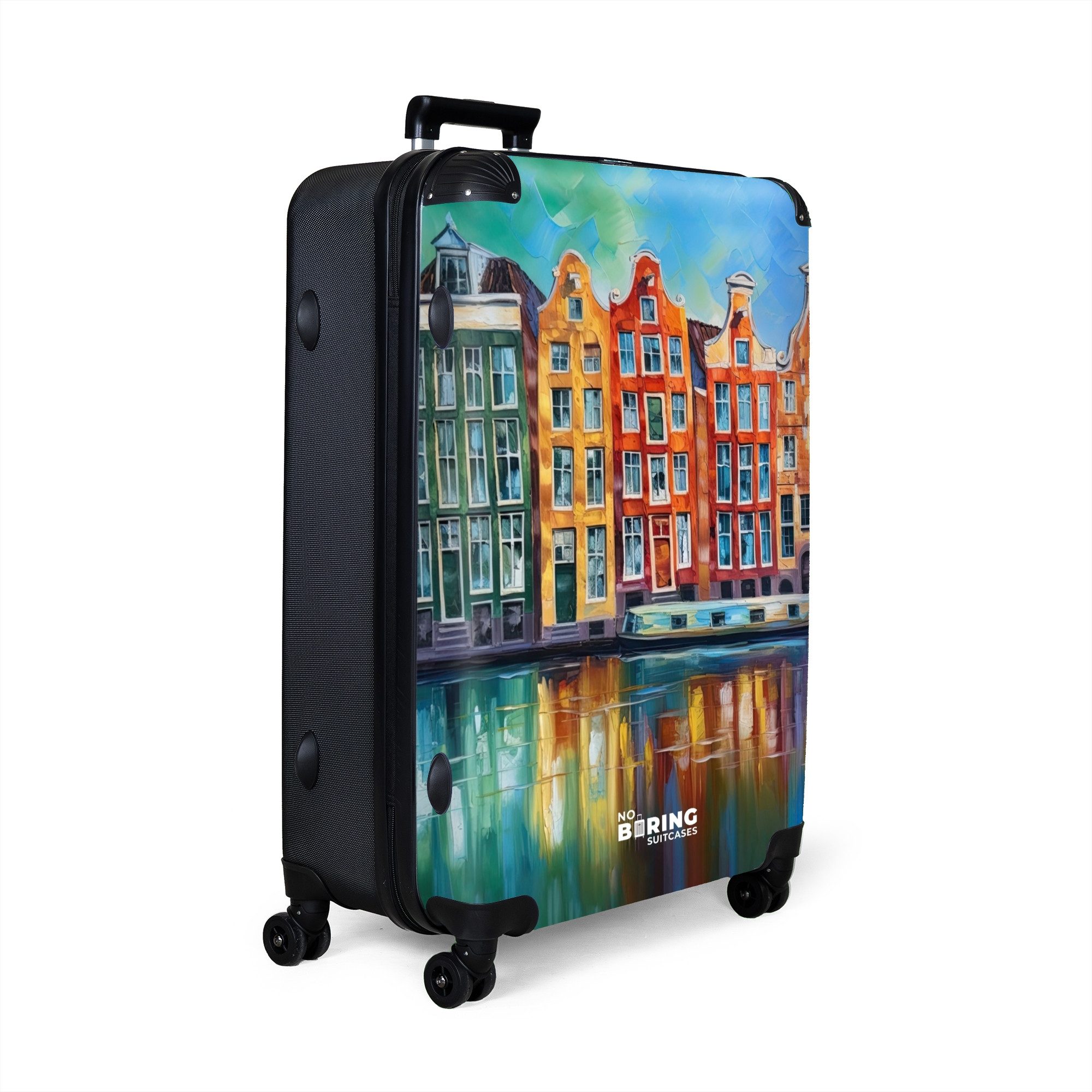 NoBoringSuitcases.com© Hartschalen-Trolley Amsterdam - Ölgemälde - günstig online kaufen