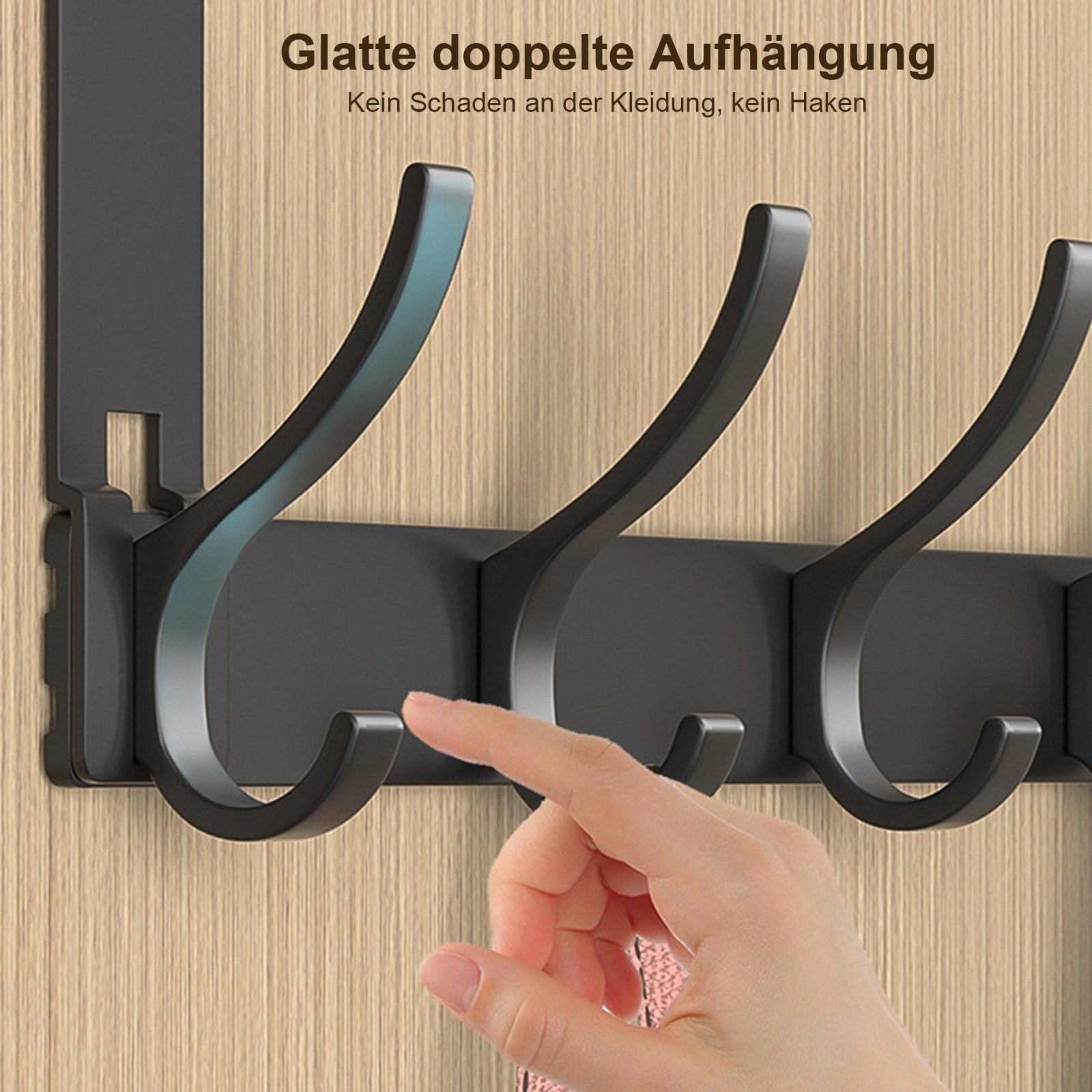 MODFU Türhaken Türgarderobe Türhakenleiste Tür Metall Kleiderhaken, Kinderz günstig online kaufen