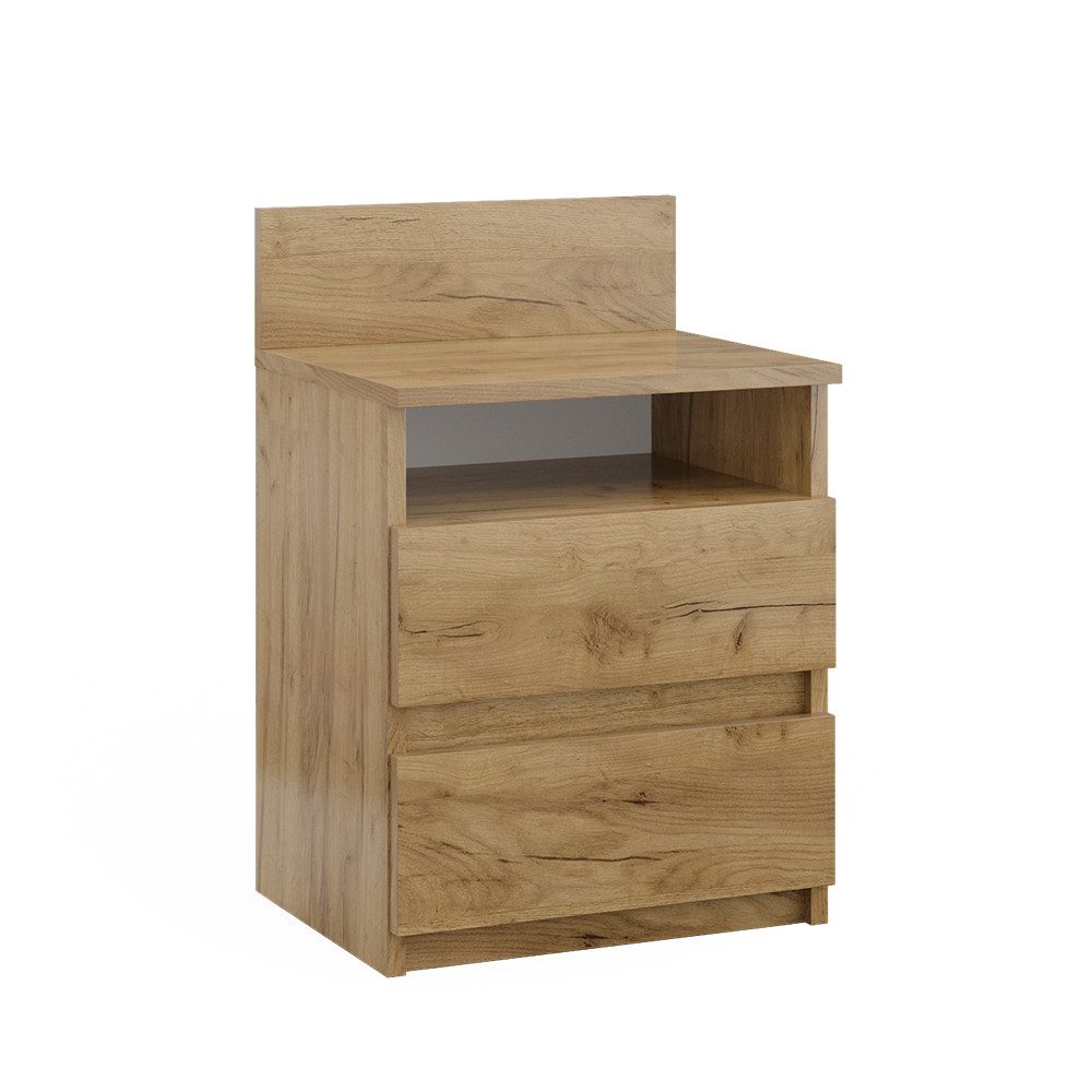 Vicco Nachtschrank Monty, Goldkraft Eiche, 39.6 x 59.1 cm (1-St)