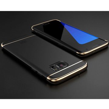 König Design Handyhülle Samsung Galaxy A7 (2017), Samsung Galaxy A7 (2017) Handyhülle Backcover Schwarz