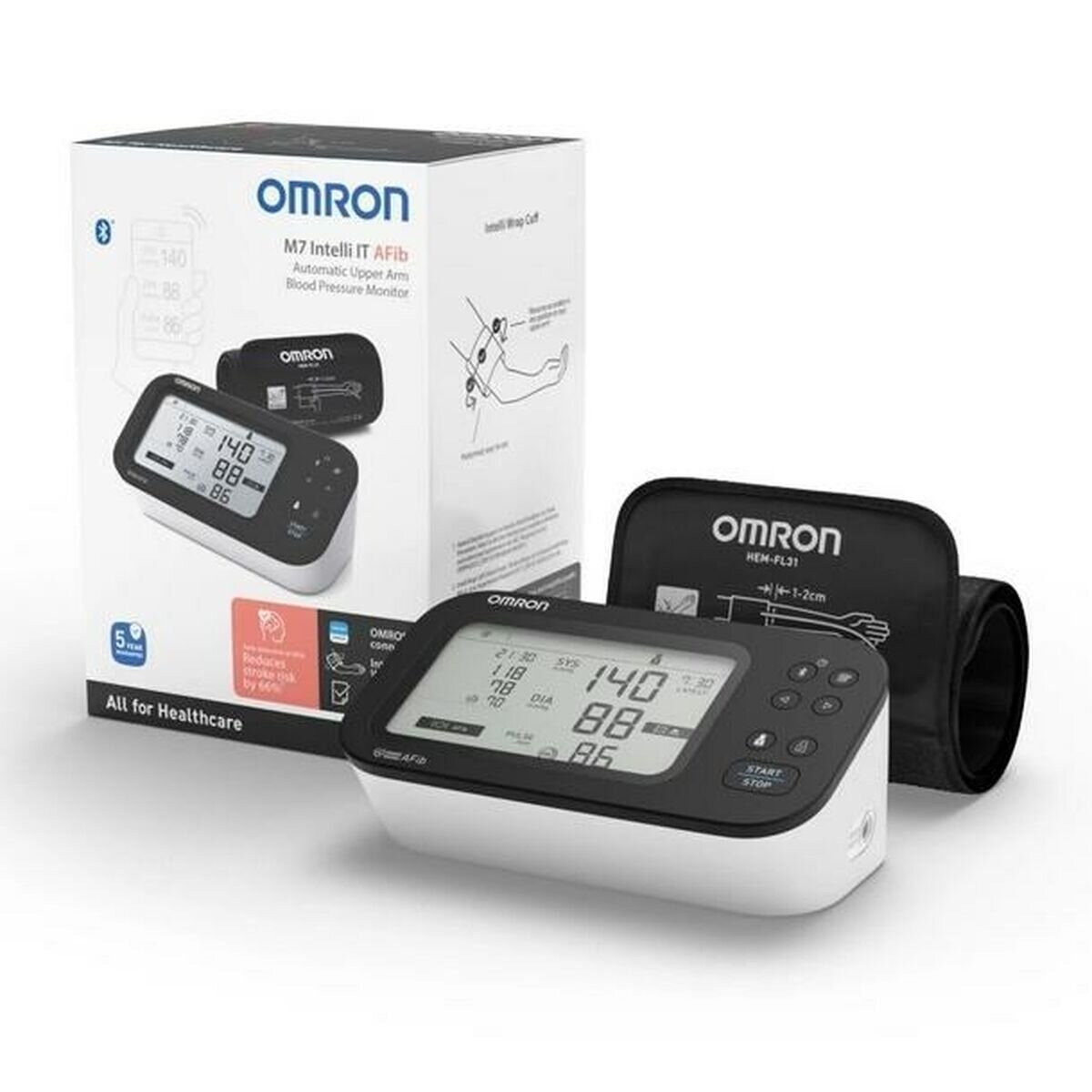 Omron Oberarm-Blutdruckmessgerät Blutdruckmessgerät für den Oberarm Omron M7 Intelli IT