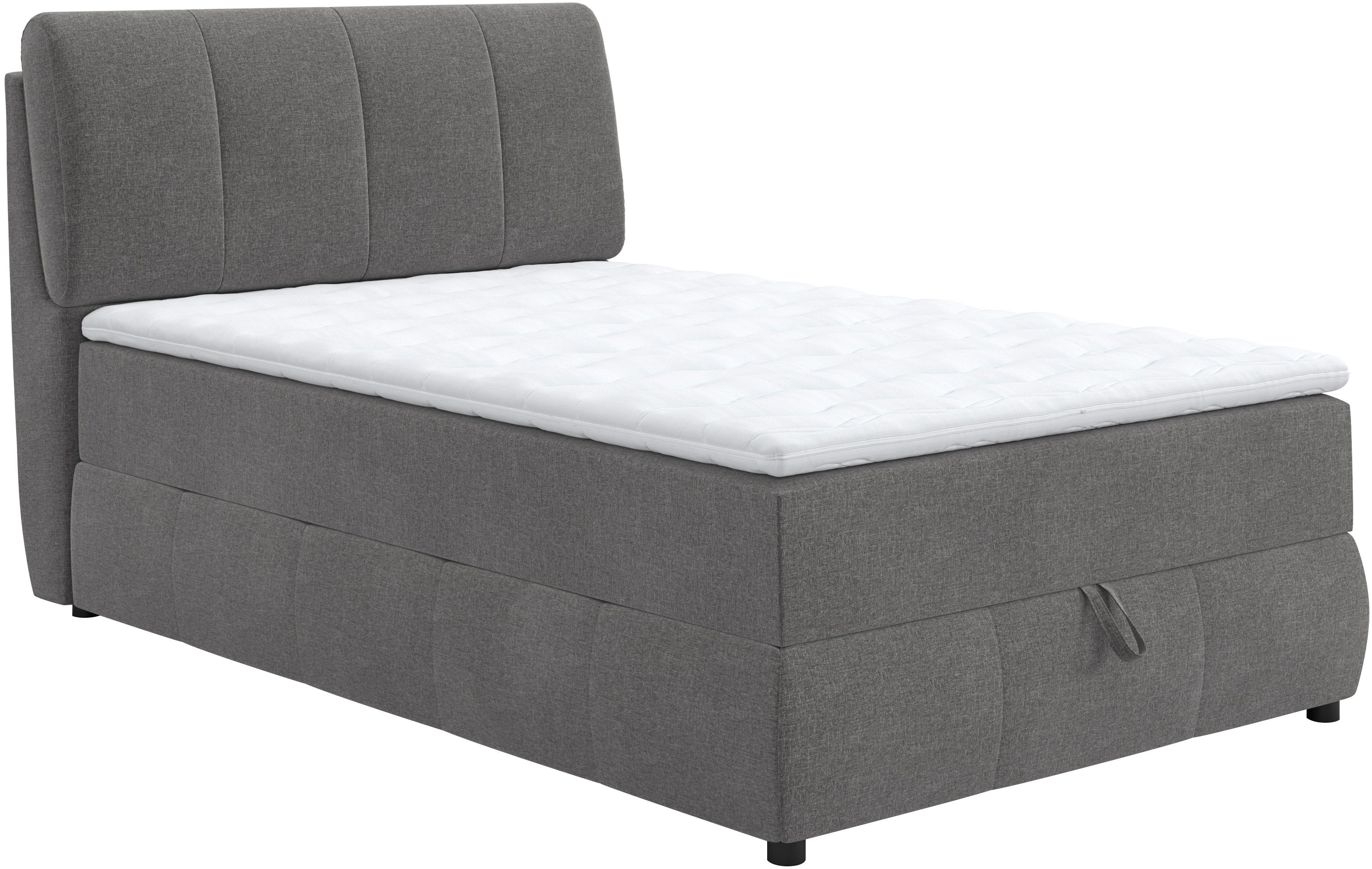 COTTA Boxbett Cooper, inkl. Topper, Bettkasten und verstellbarem Kopfteil