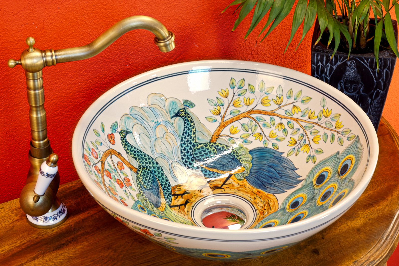 Kinaree Aufsatzwaschbecken Keramik Waschbecken SUKHUMVIT IV, Keramik, Handb günstig online kaufen