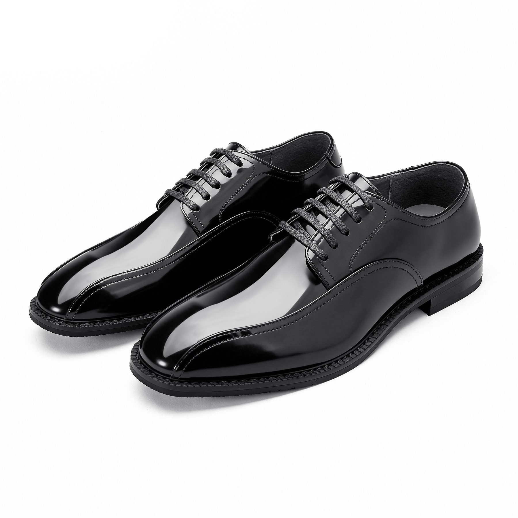 Allthemen Schnürschuh Herren Business Schnürschuhe mit Glänzende Oberfläche Elegant