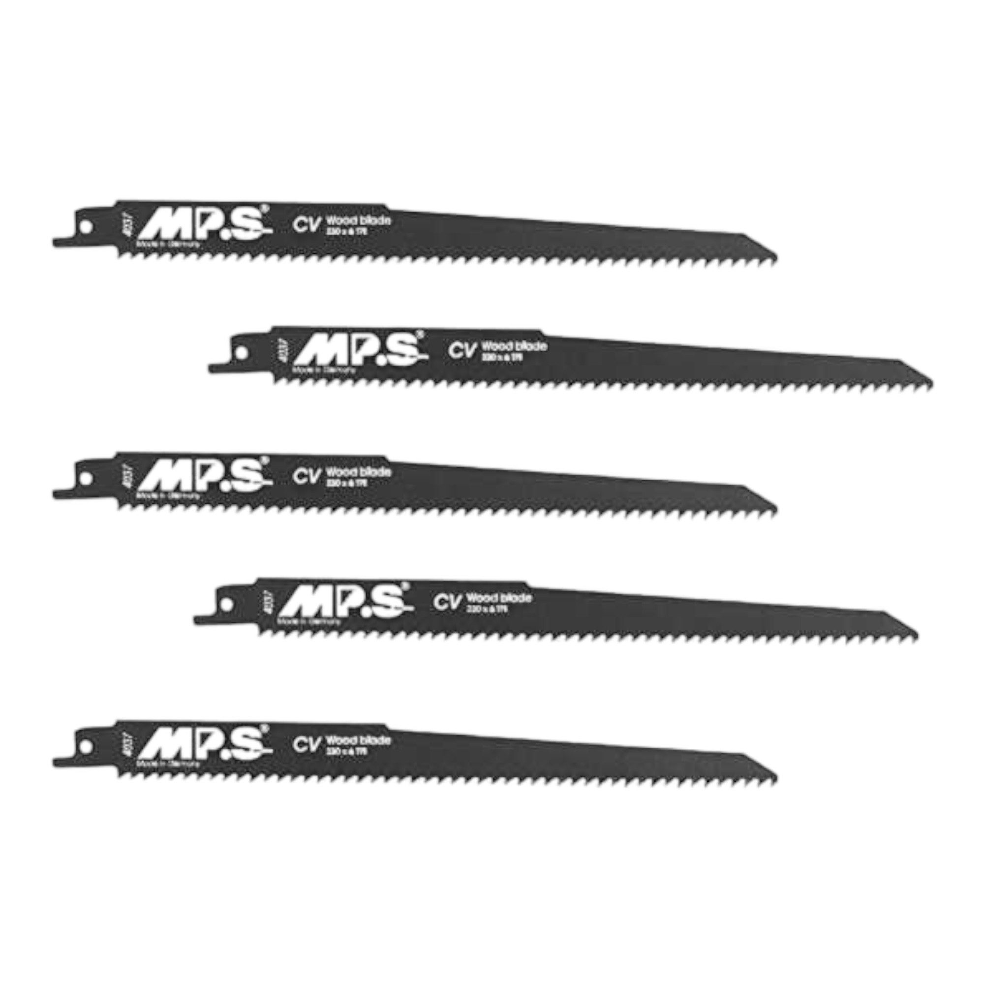 Kreissägeblatt Set aus 5 Stück MPS 4037 Säbelsägeblatt Holz 230 mm