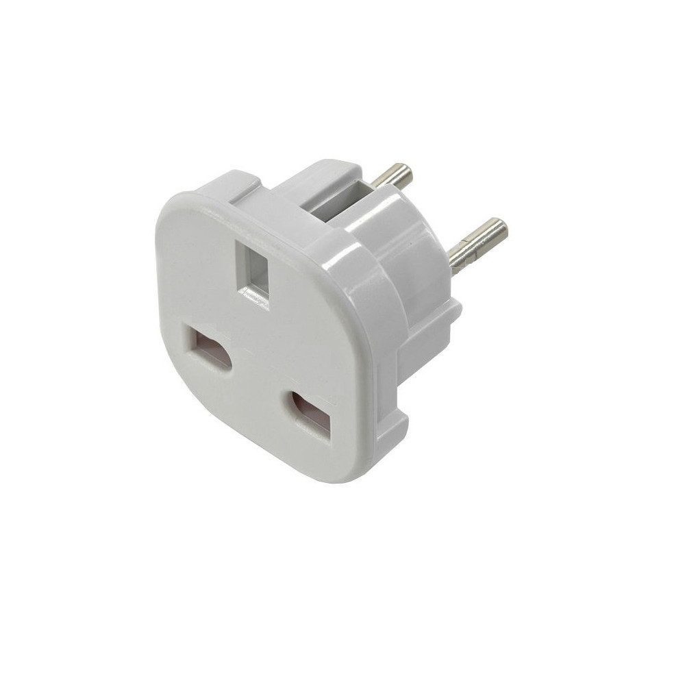 Fiduciashop 10ER Reisestecker UK zu DE/EU Steckdosenadapter Netzadapter Adapter Reiseadapter, Reise-Adapter Kinderschutz Steckeradapter: UK EU – Bild 2 von 5