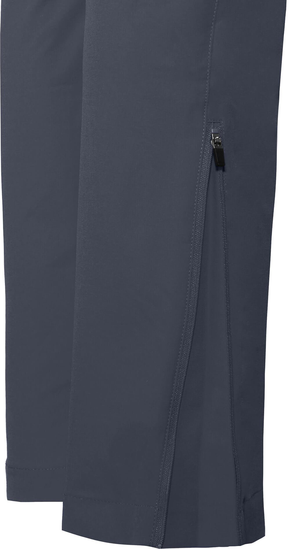 Bergson Outdoorhose VIDAA COMFORT Zipp-Off Damen Wanderhose, leicht, strapazierfähig, Langgrößen, grau/blau