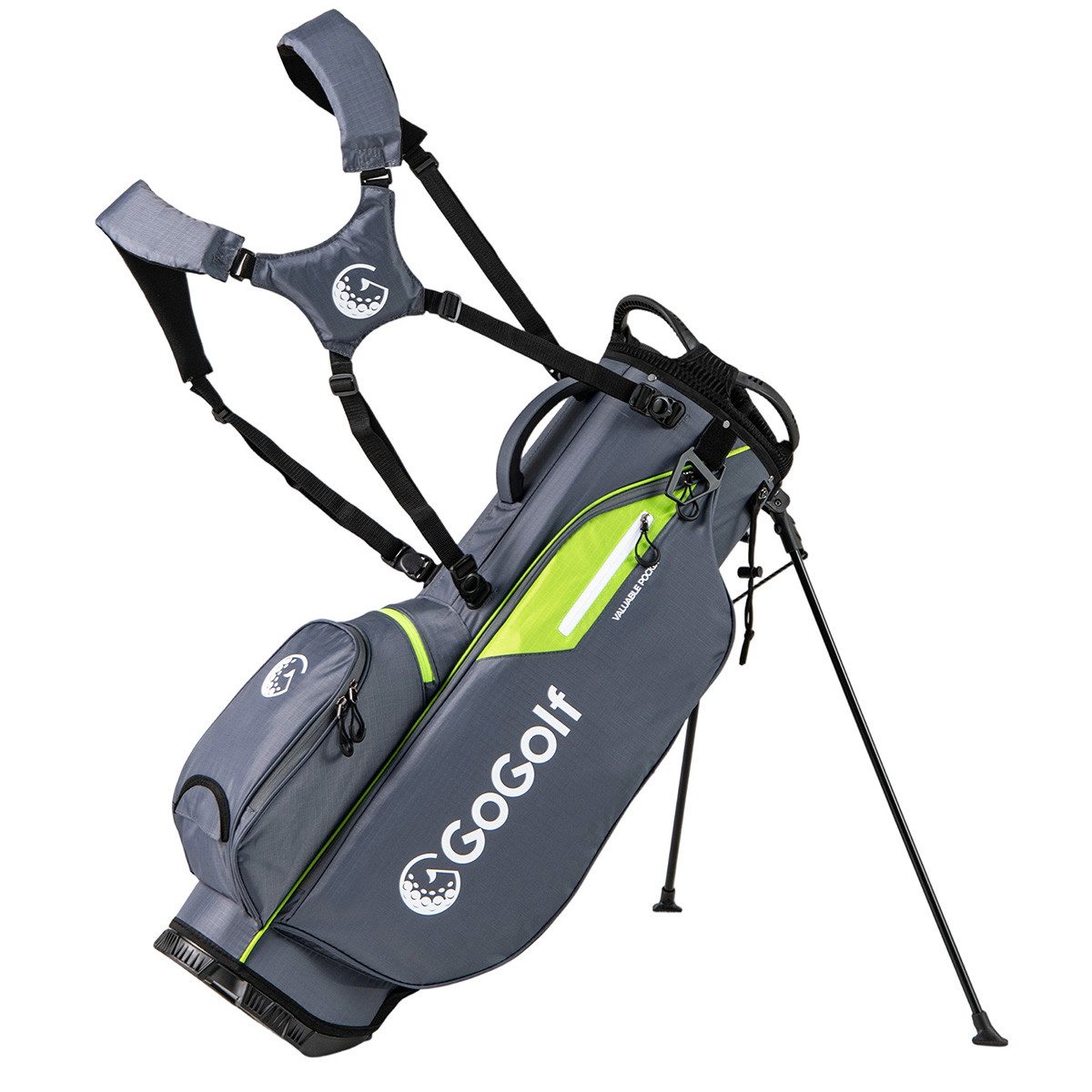 COSTWAY Golfballtasche, leichtes Golftasche mit Ständer