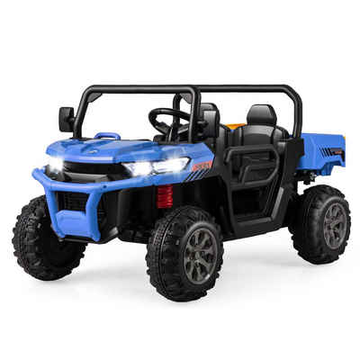 COSTWAY Elektro-Kinderauto 12V Kinderquad, 2 Sitzer, 3-8 km/h