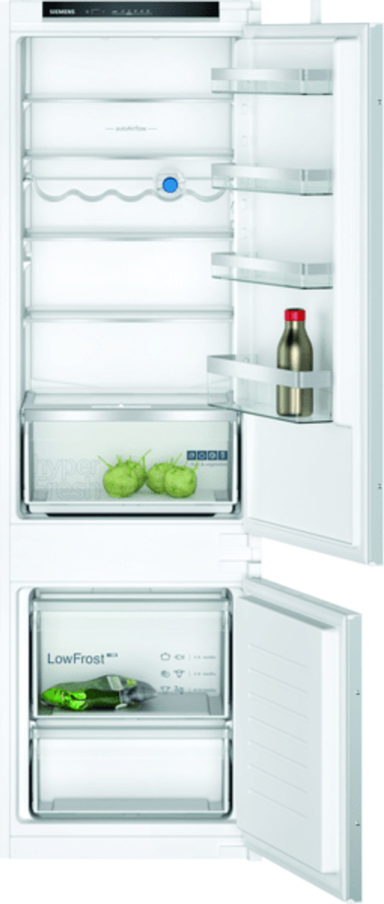SIEMENS Einbaukühlgefrierkombination KI87VVSE0, 177.2 cm hoch, 54.1 cm breit