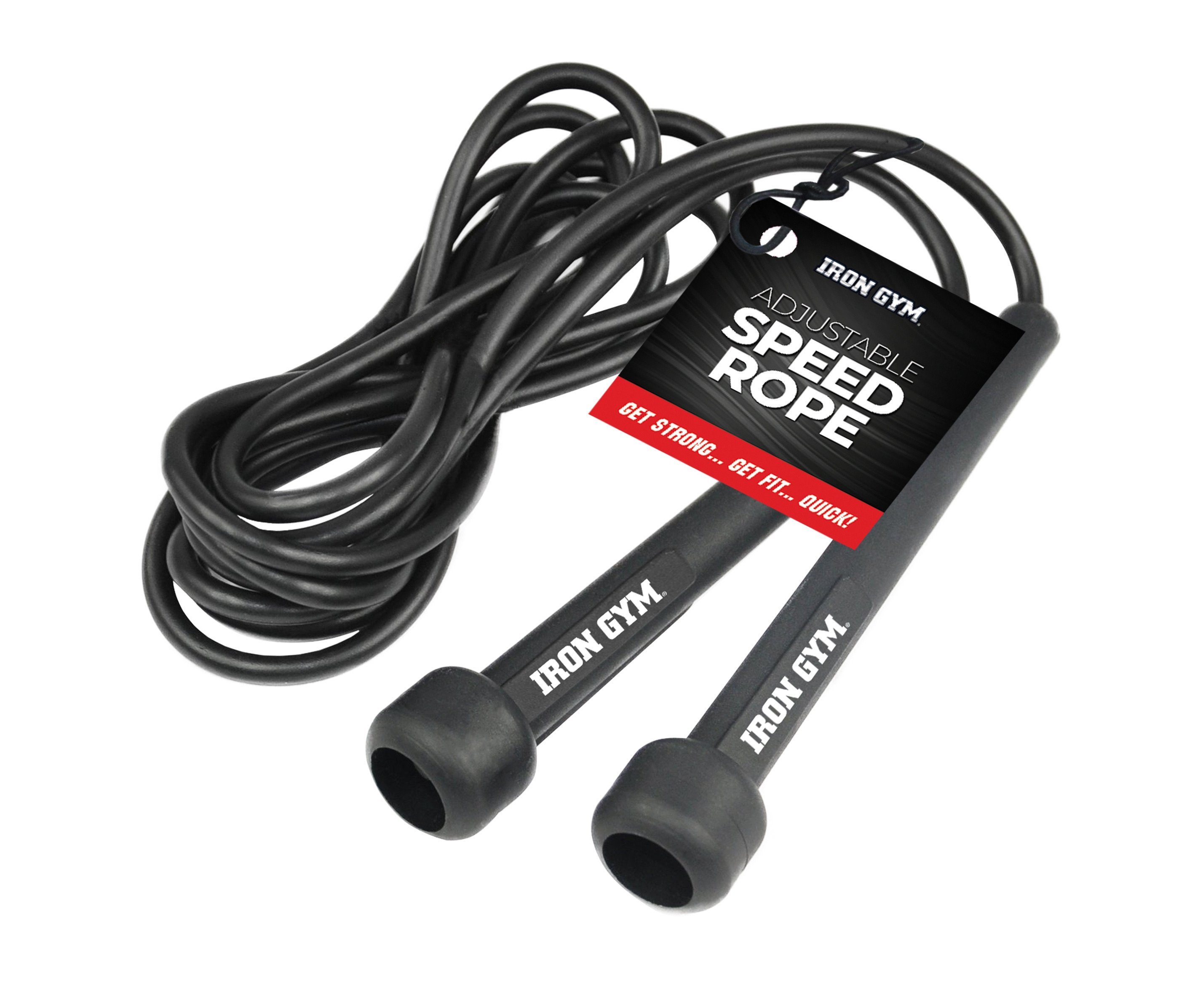 JOKA international Springseil Gym Speed Iron Rope Adjustable