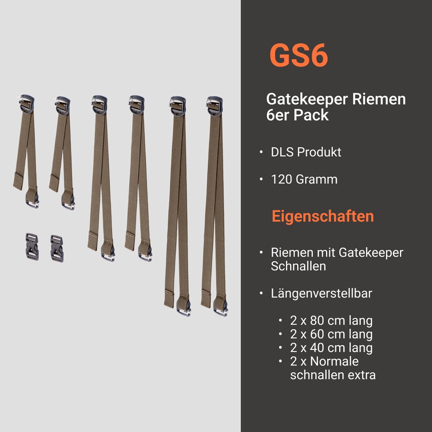 Vorn Freizeitrucksack Gatekeeper Riemen mit Schnalle GS6