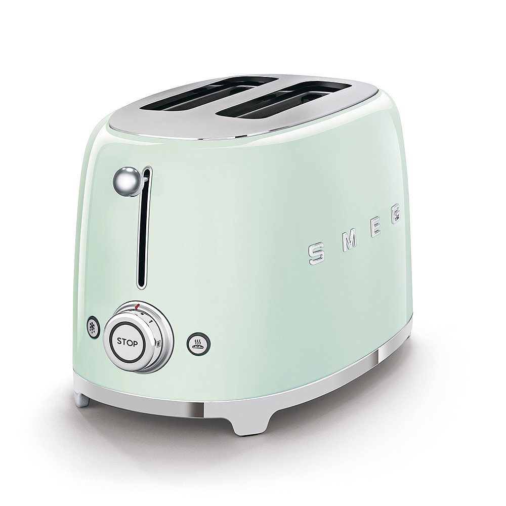 Smeg Toaster TSF01PGEU 2-Schlitz-Toaster Pastellgrün 50s Style kompakt – Bild 2 von 5