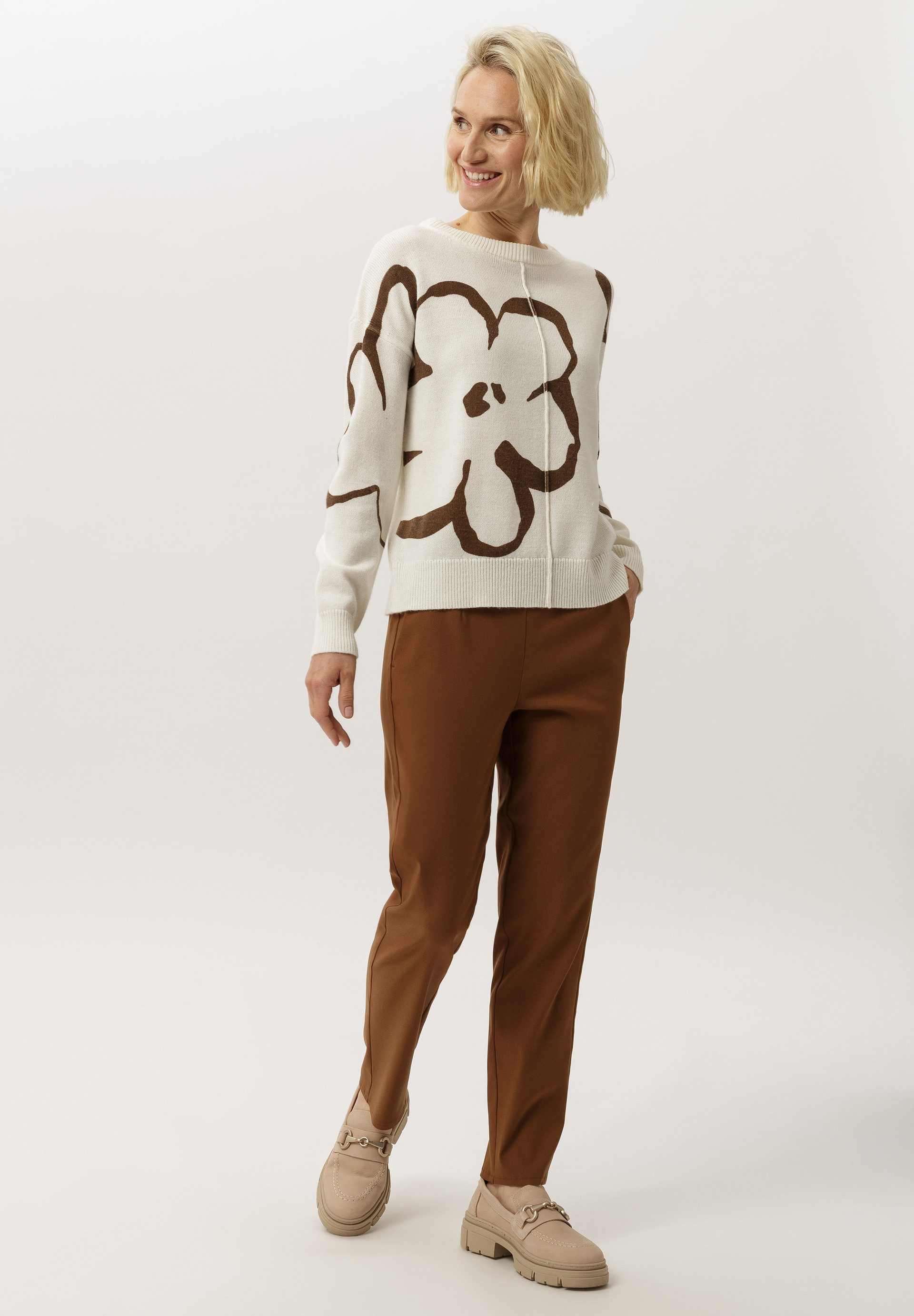 FRANK WALDER Strickpullover aus softem Feinstrick