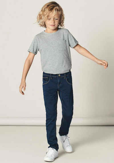 NAME IT Jungen X-Slim Jeans Hose Theo Son blau Größe 92 bis 164