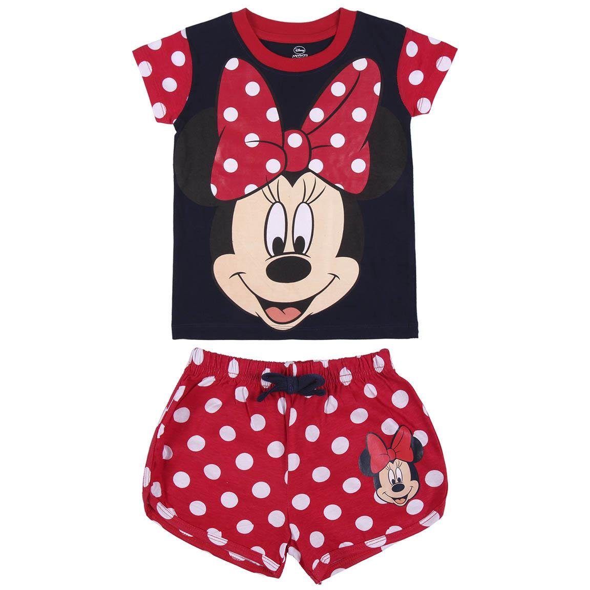 Disney Minnie Mouse Schlafanzug Minnie Mouse Mädchen Schlafanzug kurz Pyjama