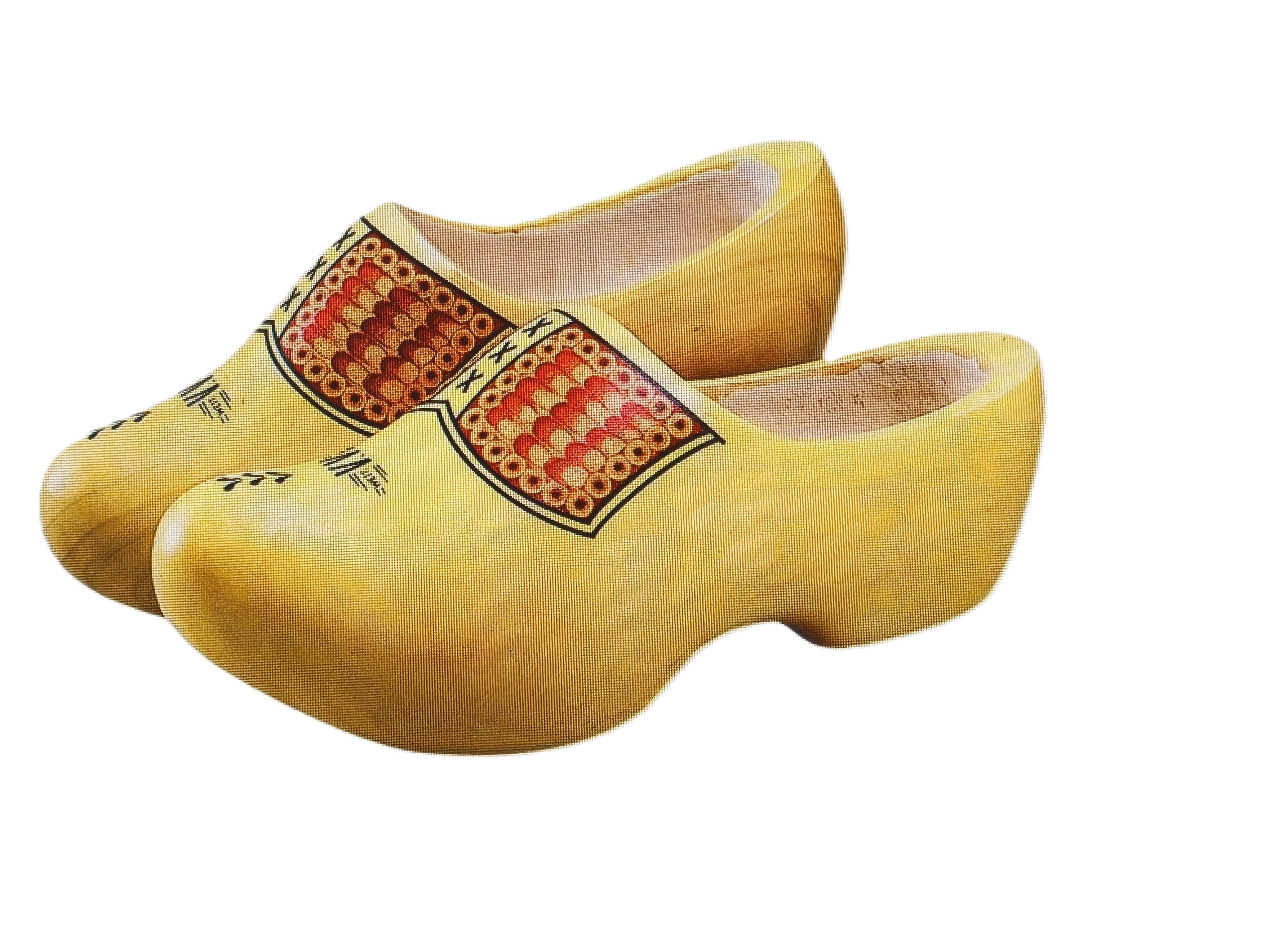 Klompenfabriek Nijhuis BV holländische Holzschuhe: Der Klassische im gelben Farmerdesign Clog