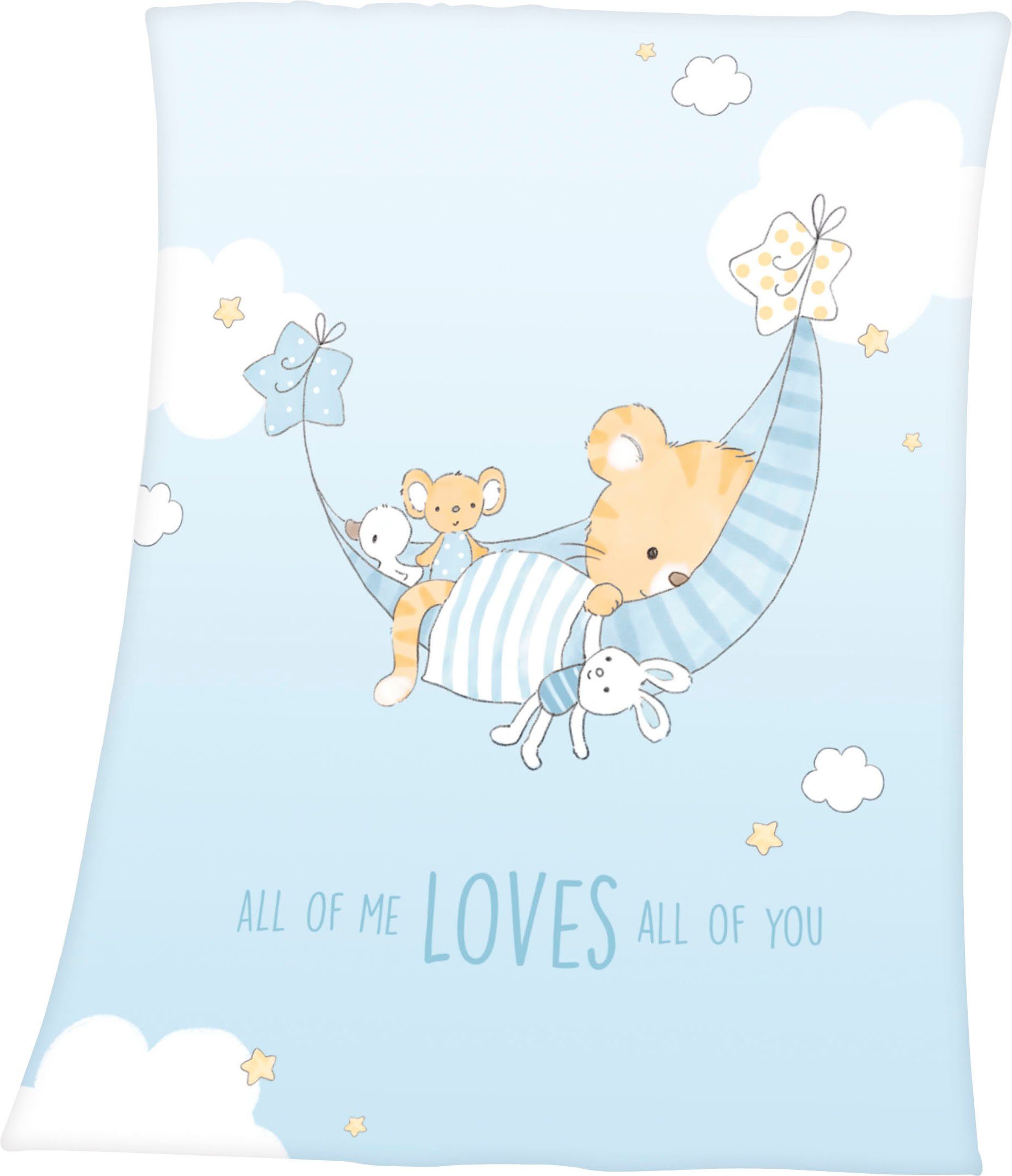 Herding Babydecke Little Tiger, mit niedlichem Kuscheldecke Best, Tiger-Motiv, Baby