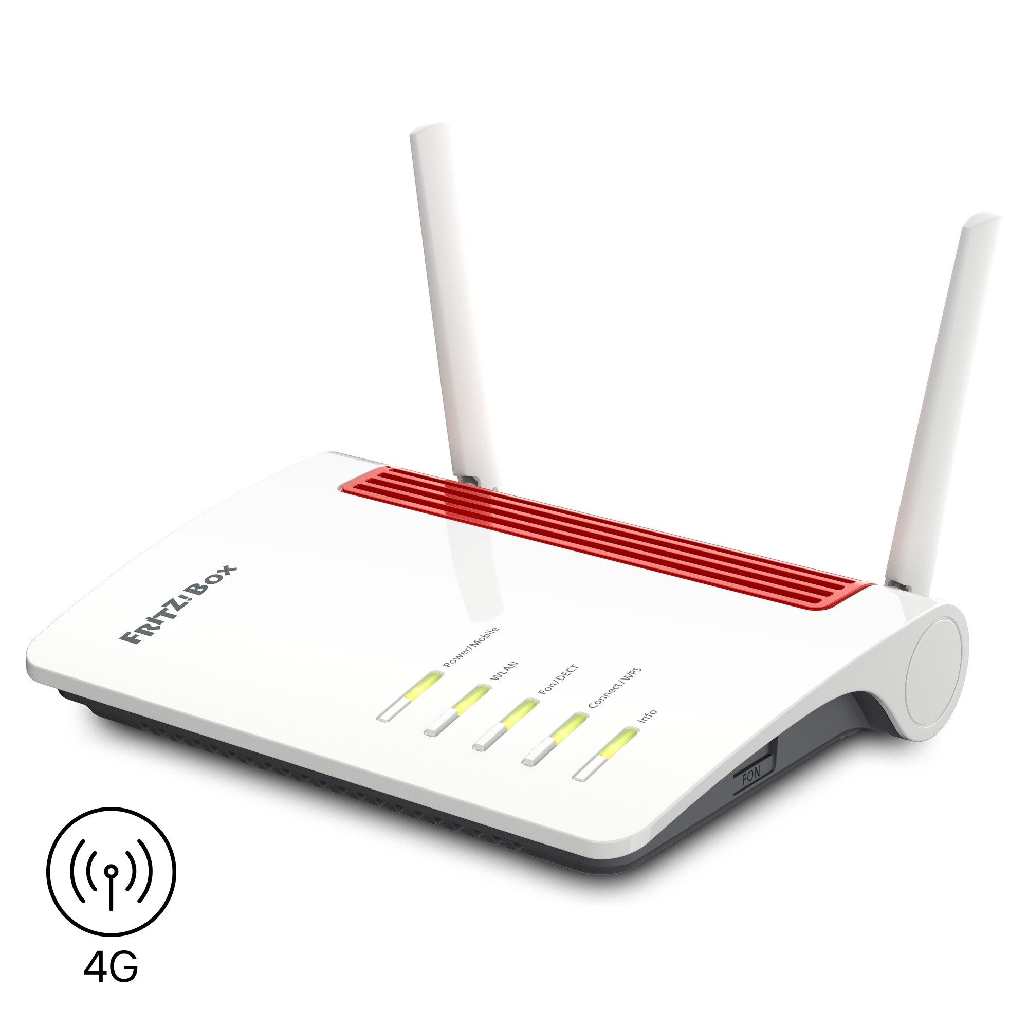 Fritz! FRITZ!Box 6850 4G 4G/LTE-Router, LTE-Router, Wi-Fi 5 Mesh bis 1.266 MBit/s, DECT, 4x Gigabit-LAN