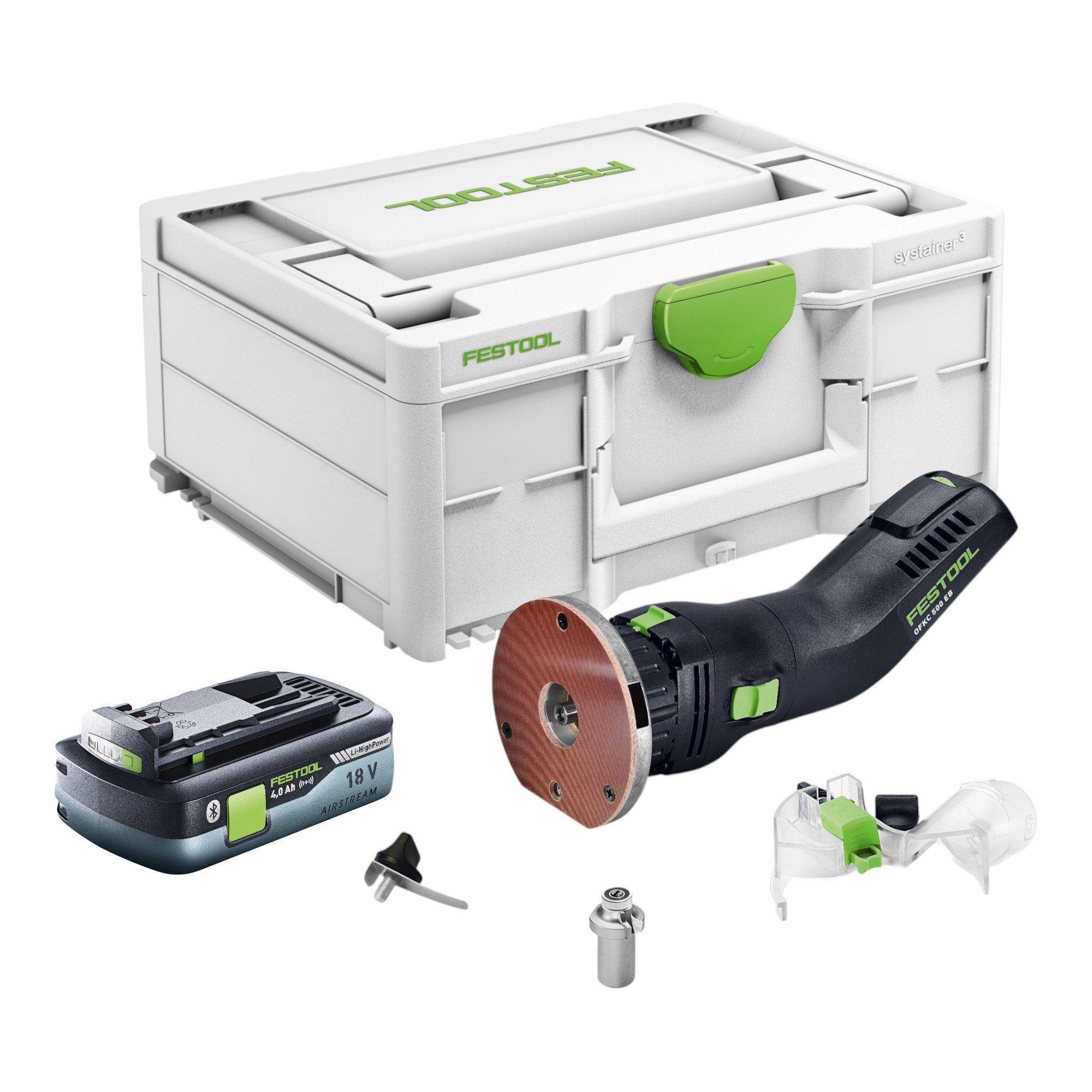 FESTOOL Oberfräse OFKC 500 R3 EB-Basic 18 V + 1x Akku 4,0Ah + Systainer - ohne Ladegerät