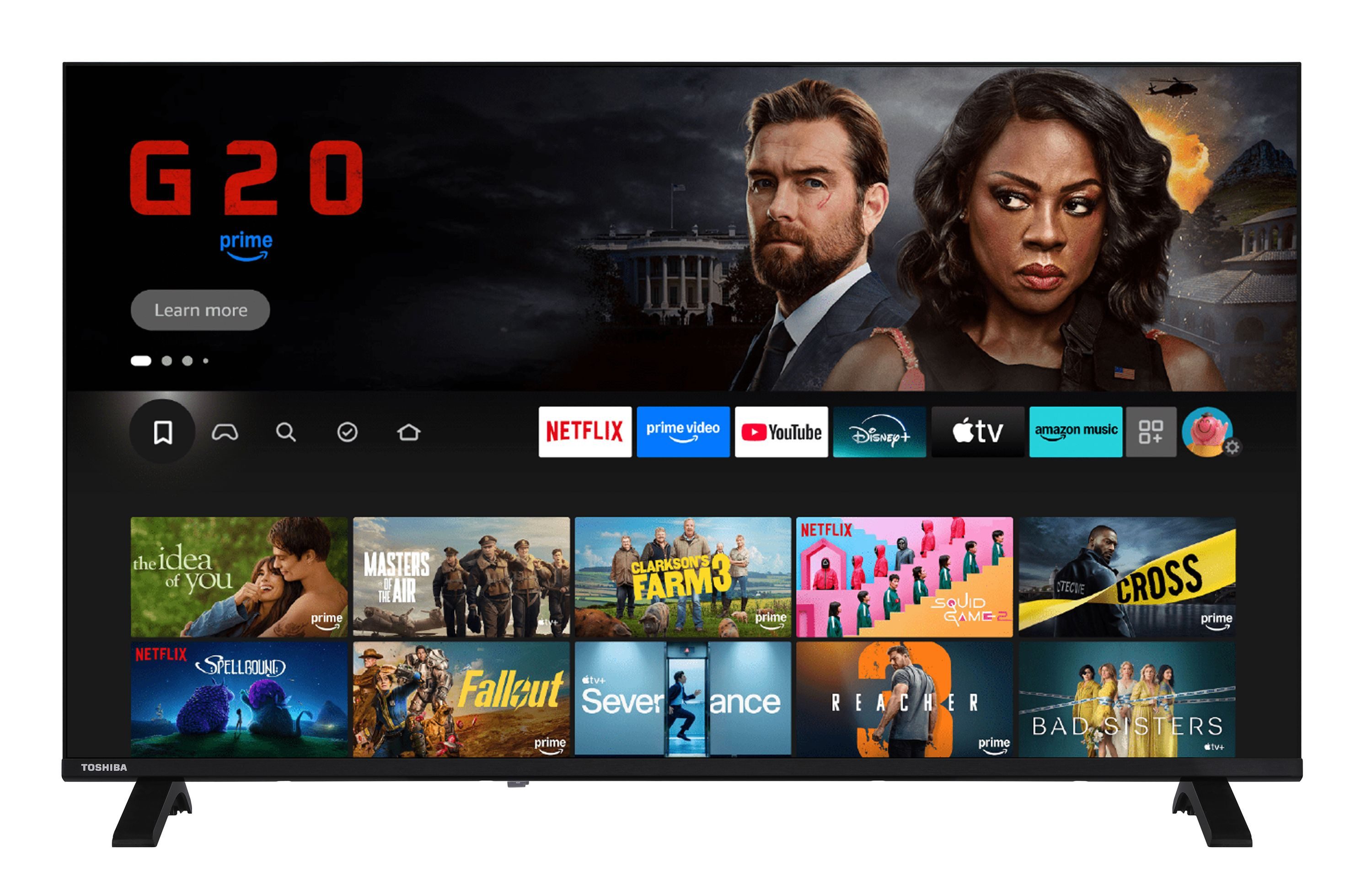 Toshiba 40LF2663DAZ LCD-LED Fernseher (100 cm/40 Zoll, Full HD, Fire TV, HDR, Triple-Tuner, Alexa Built-In, Bluetooth)