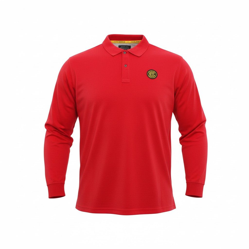 redfield Langarm-Poloshirt Übergrößen Langarm Poloshirt Style 2202-LS Lila