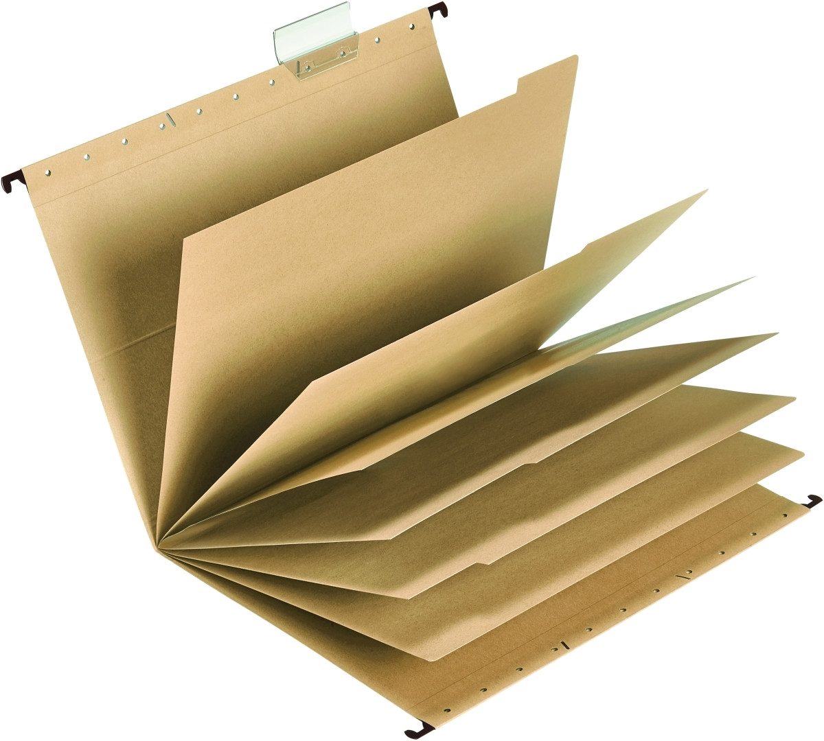 Falken Hefter Mehrfachhängemappe UniReg 6 Trennblätter braun Packung mit 20 Stück