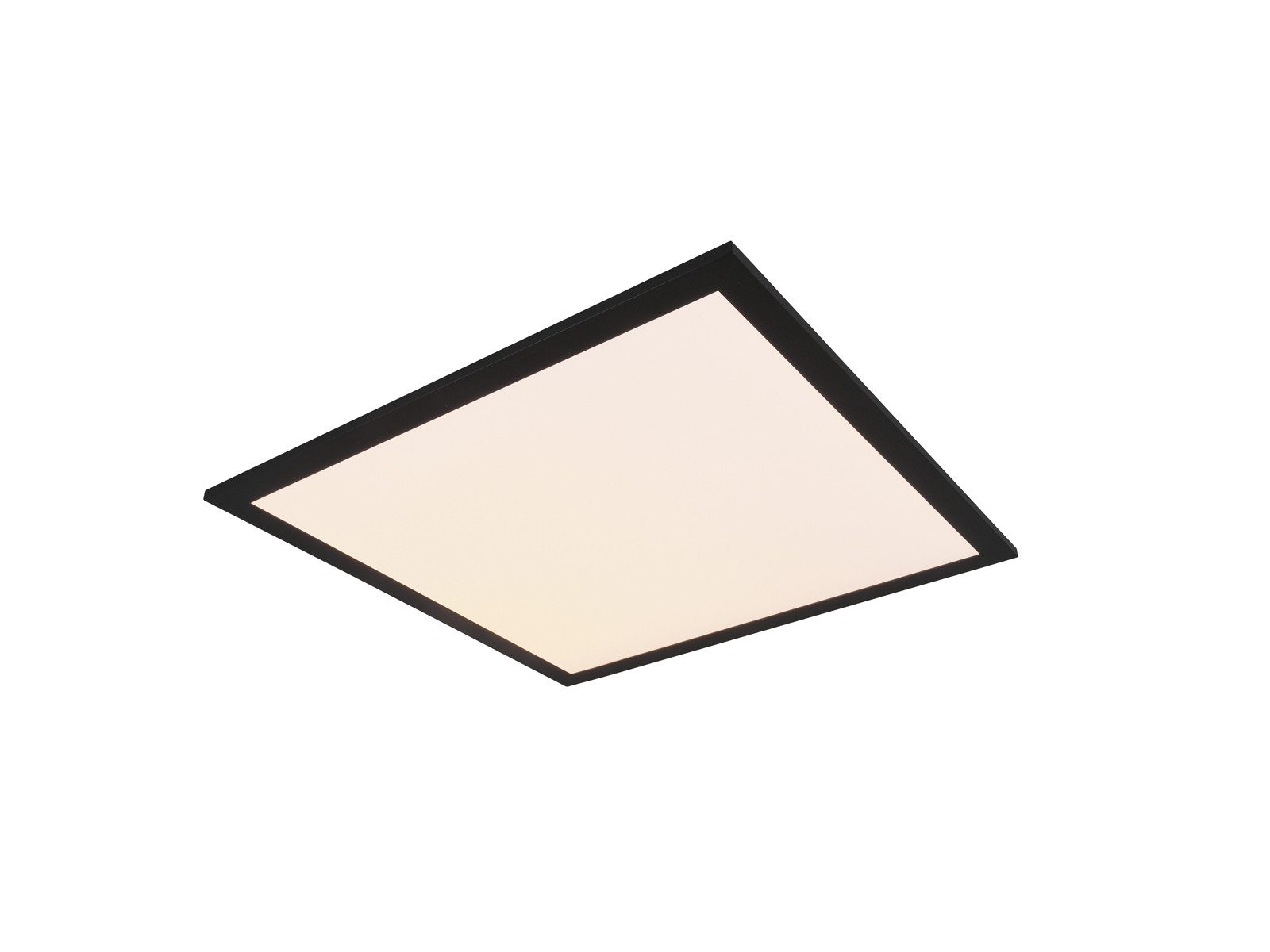 Reality Leuchten LED Deckenleuchte, LED fest integriert, Warmweiß, Großes Panel für Decke o. Wandleuchte, extrem flach aus Metall 45x45cm