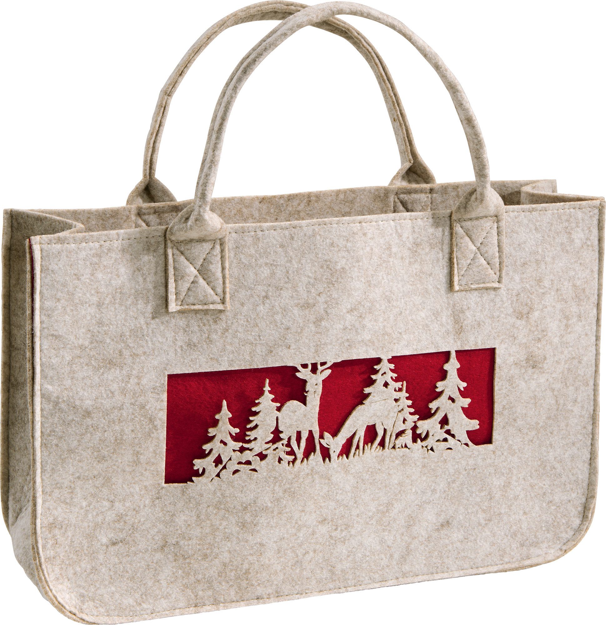 Tragetasche Filztasche "Wald", Uni