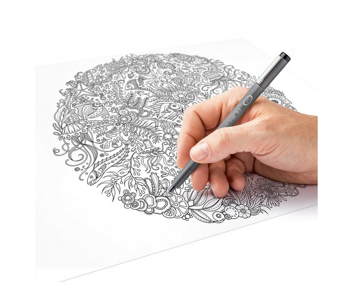 Thumbnail - STAEDTLER Füller STAEDTLER pigment liner 308 Fineliner - Display - 60 Teile - Strichstä