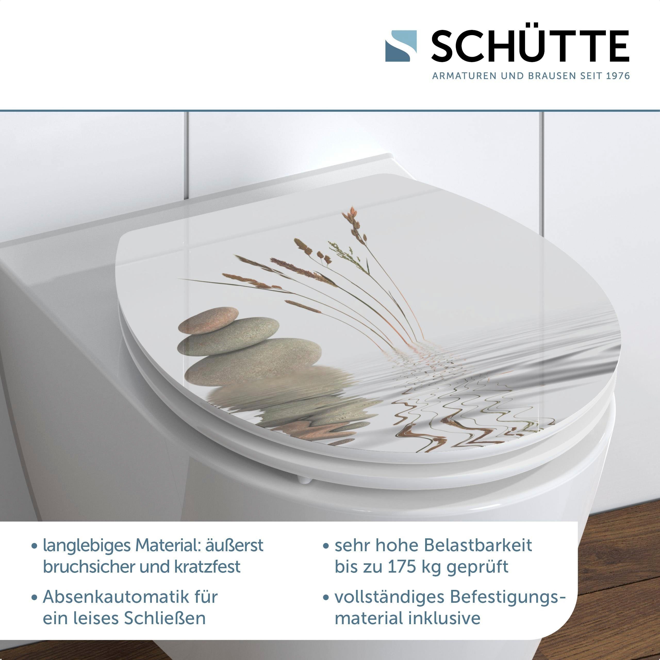 Schütte WC-Sitz BALANCE, High Gloss mit MDF Holzkern, mit Absenkautomatik