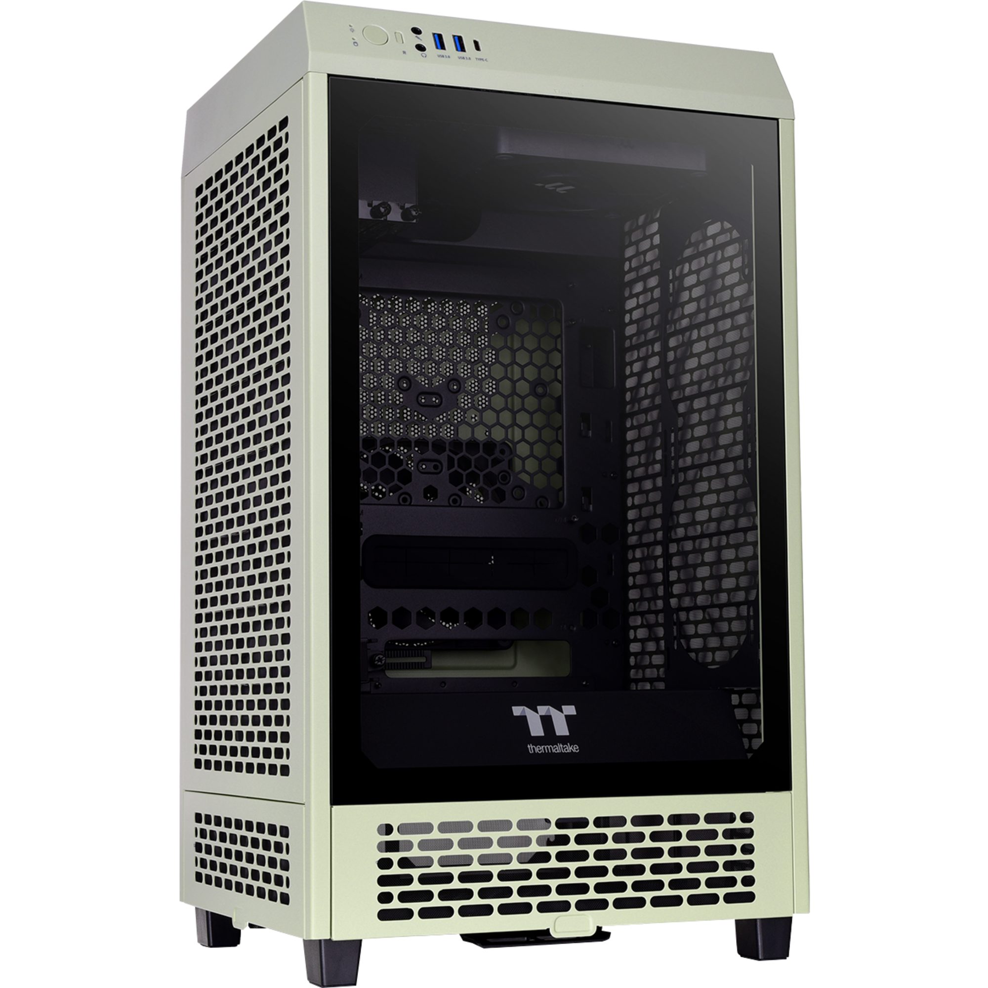 Thermaltake PC-Gehäuse Thermaltake The Tower 200 Matcha Green, Tower-Gehäuse, (Tempered Glas)