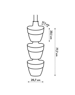 Elho Pflanzkübel ELHO Vibia Campana Vertical Fores