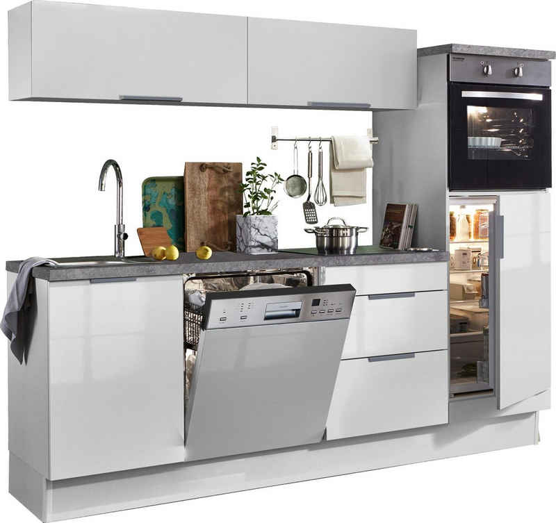 OPTIFIT Küchenzeile Tara, ohne E-Geräte, mit Vollauszug und Soft-Close-Funktion, Breite 240 cm