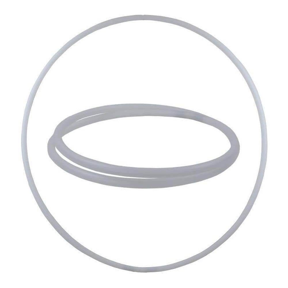 Hoopomania Hula-Hoop-Reifen Hula Hoop Rohling, HDPE-20mm, WEISS (milchig), Durchmesser 100cm Weiß