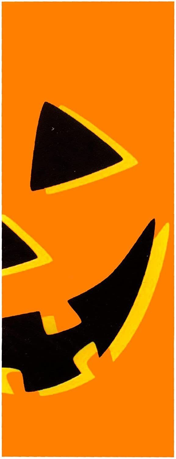Dekoobjekt Kürbismotiv Dekoration (213x80cm) Halloween Tür-Cover - F.I.G.