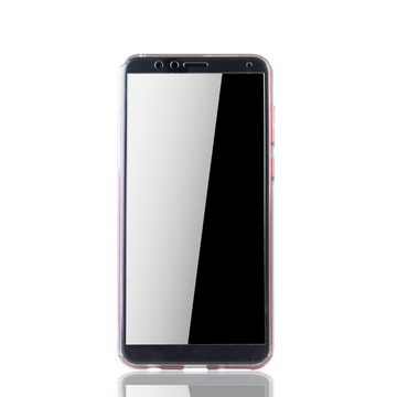 König Design Handyhülle Huawei Honor 7X, Huawei Honor 7X Handyhülle 360 Grad Schutz Full Cover Transparent