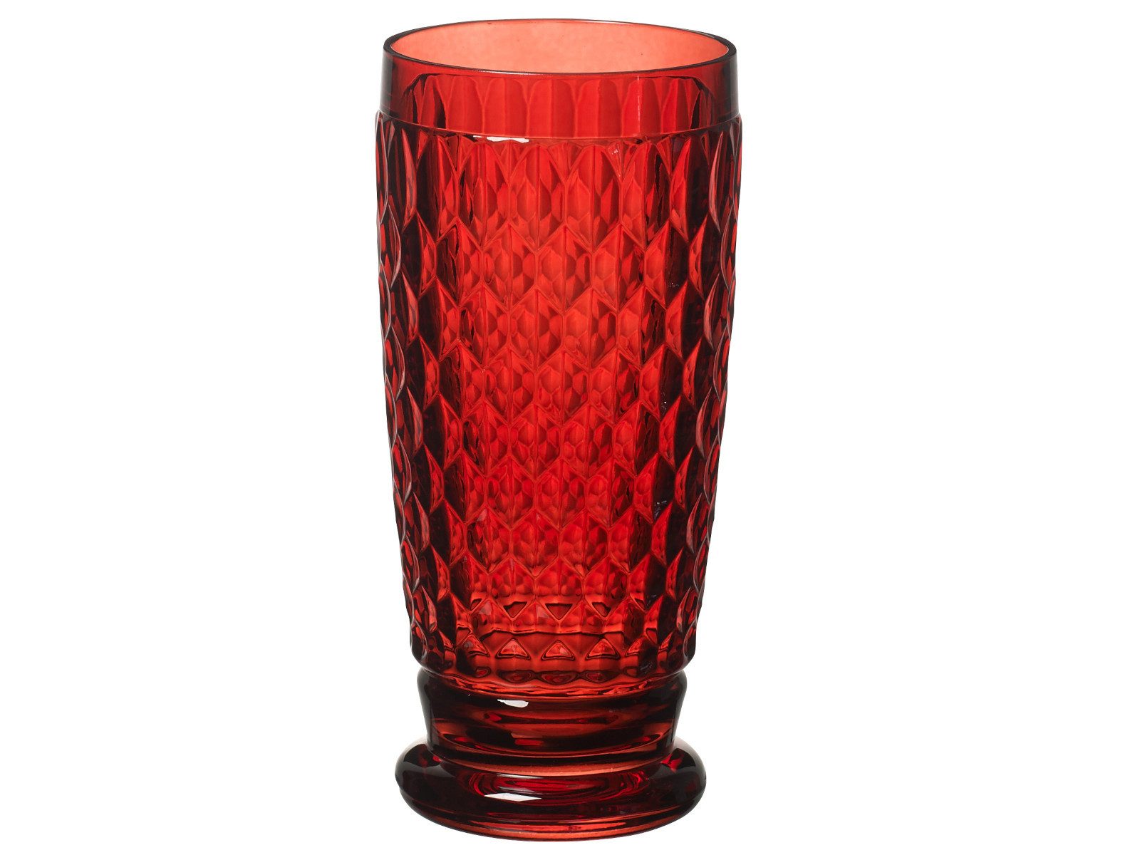 Villeroy & Boch Longdrinkglas Boston coloured Longdrink red 0,4 l, Kristallglas