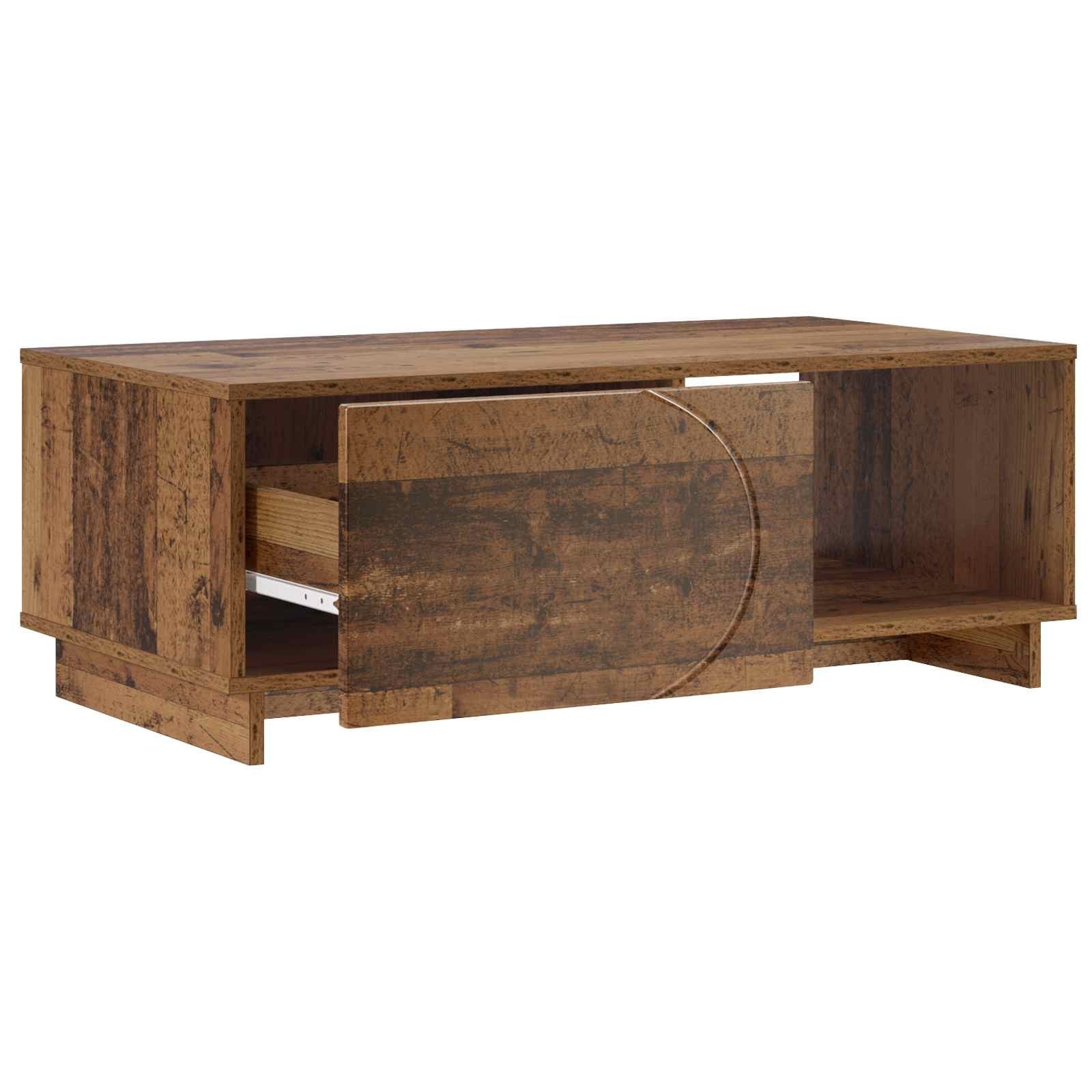 vidaXL Couchtisch Couchtisch Altholz 95 x 50,5 x 35 cm Holzwerkstoff (1-St)
