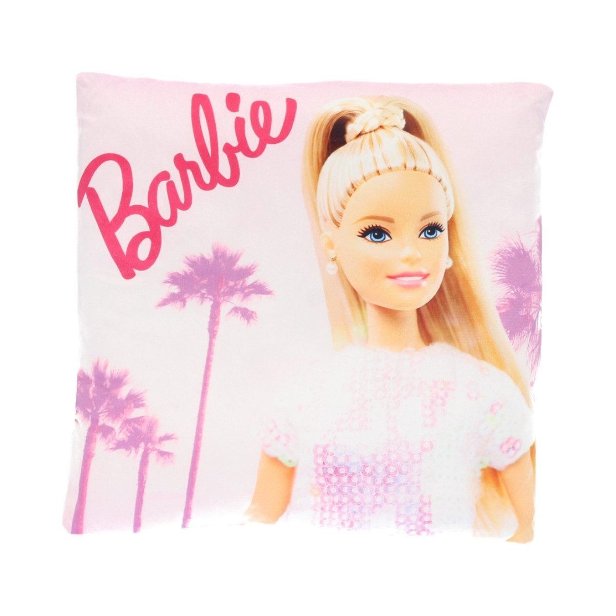Barbie Dekokissen Kissen 1 Stück quadratisch 38 × 38 cm für Bett Sofa und Kinderzimmer