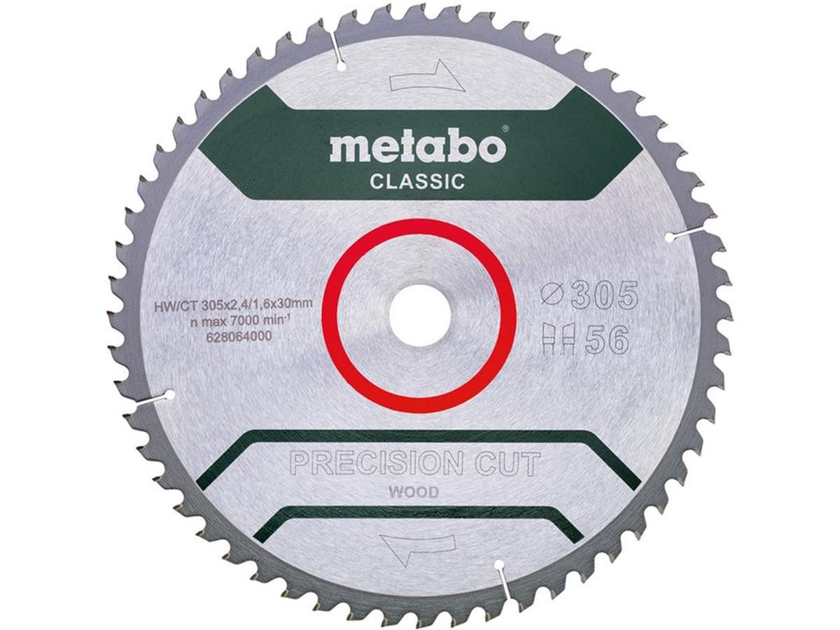 metabo Kreissägeblatt Precision Cut 305 x 2,4 x 30mm, mit 56 Zähnen günstig online kaufen