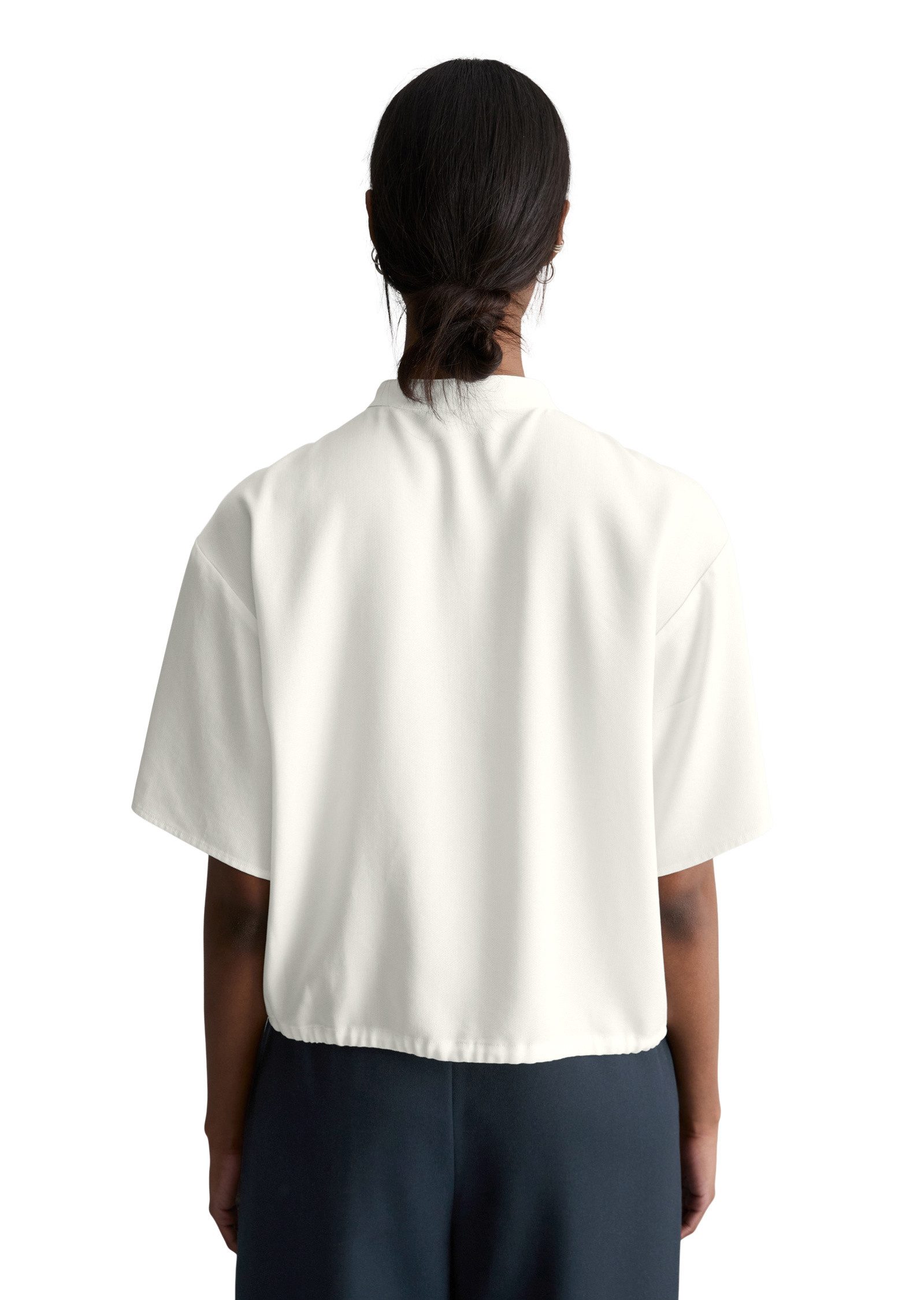 Marc O'Polo DENIM Kurzarmbluse aus TENCEL™ Lyocell
