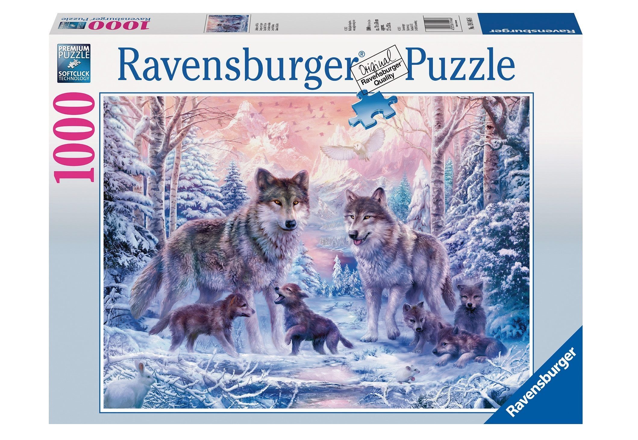 Ravensburger Puzzle Arktische Wölfe, 1000 Puzzleteile, Made in Germany, FSC® - schützt Wald - weltweit