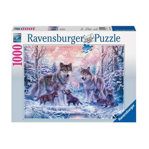 Ravensburger Puzzle Arktische Wölfe, 1000 Puzzleteile, Made in Germany, FSC® - schützt Wald - weltweit