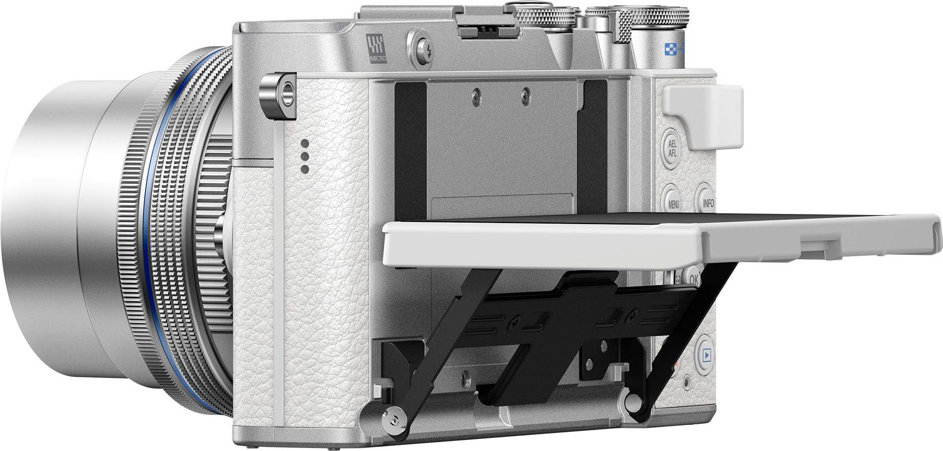 Zuiko Systemkamera Zoom, F3.5-5.6 Bluetooth, Pancake, 3x Digital MP, WLAN) (M. 14-42mm E‑P7 ED EZ Olympus opt. 20,3