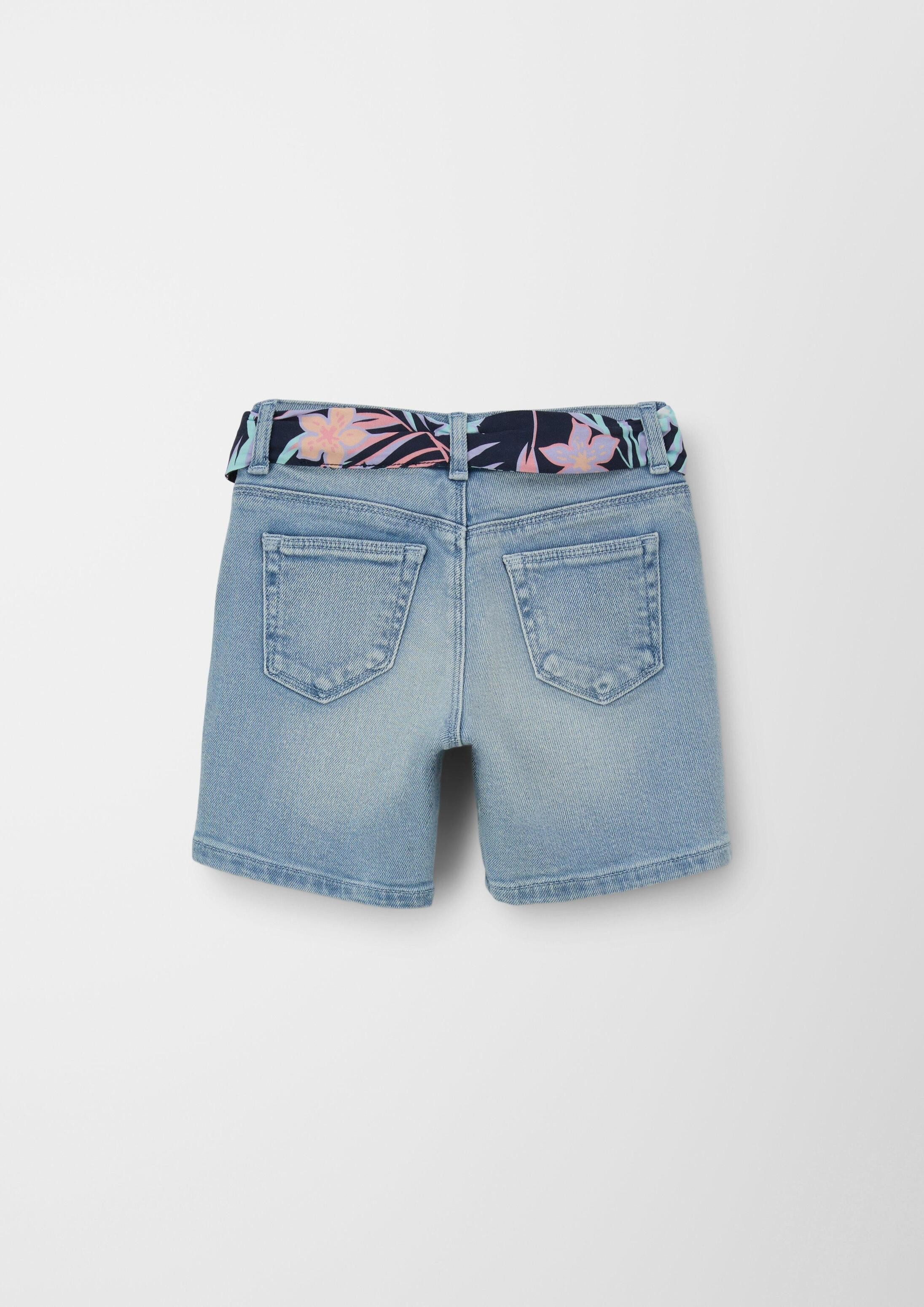 s.Oliver Jeansshorts Jeans-Bermuda Jeans-Bermuda / Loose Fit / Super High Rise / Wide Leg / Bindegürtel