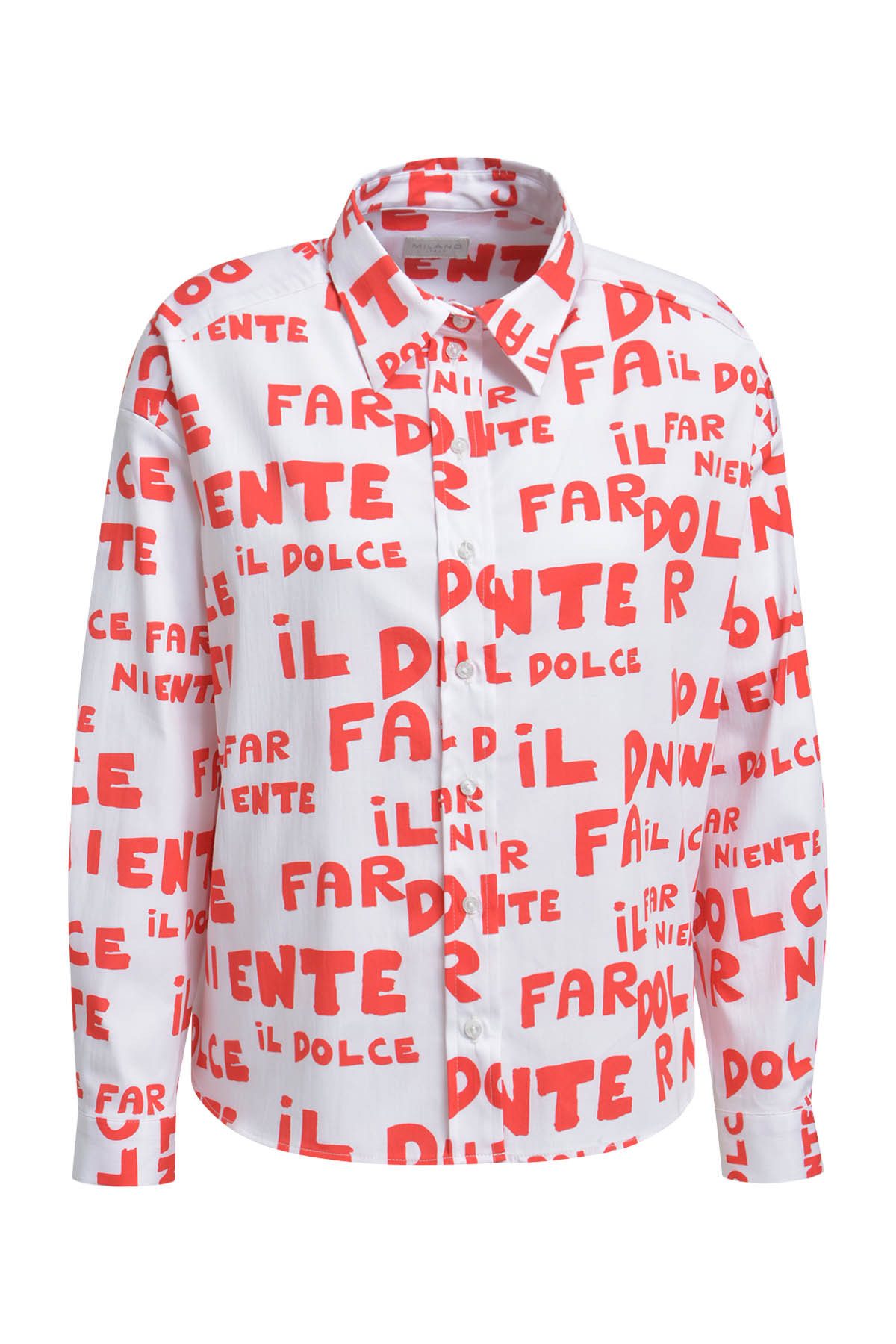 Milano Italy Hemdbluse OVERSIZED SHIRT BLOU günstig online kaufen